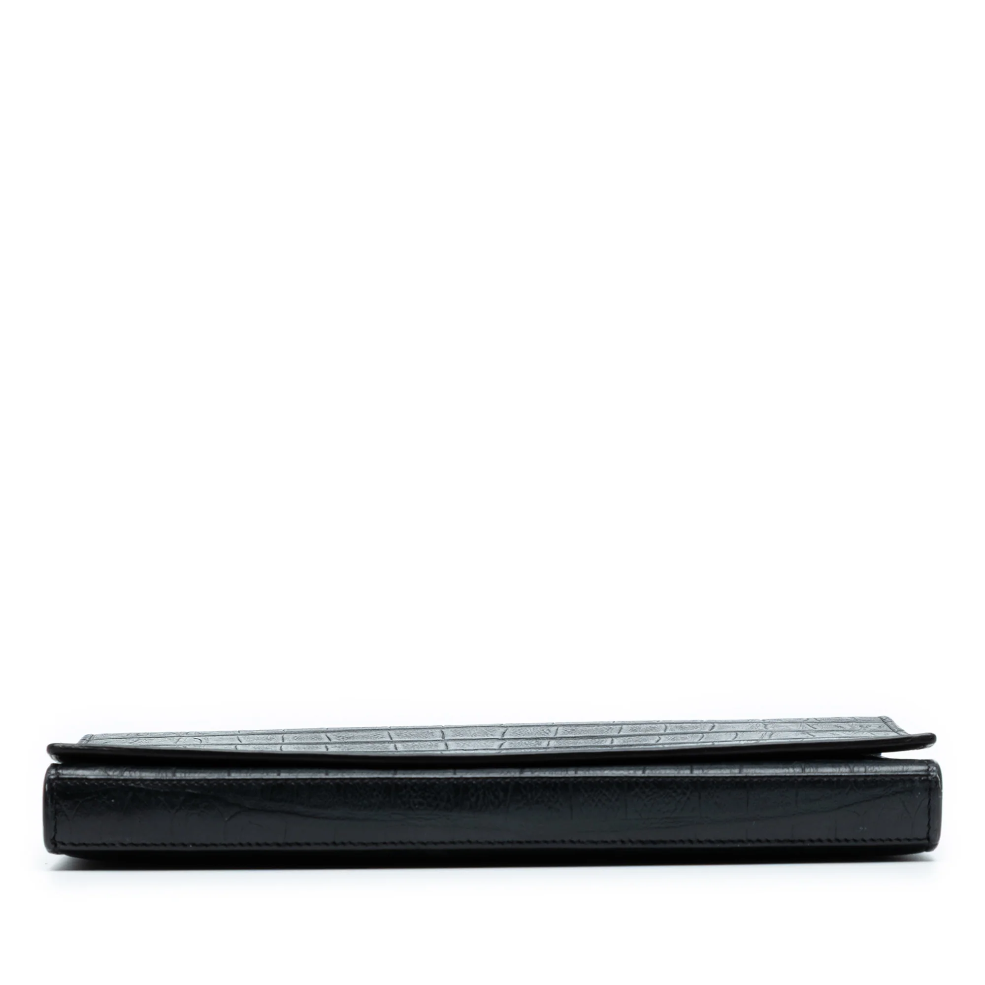 Paris Chain Wallet Crocodile Embossed Leather - Image 3