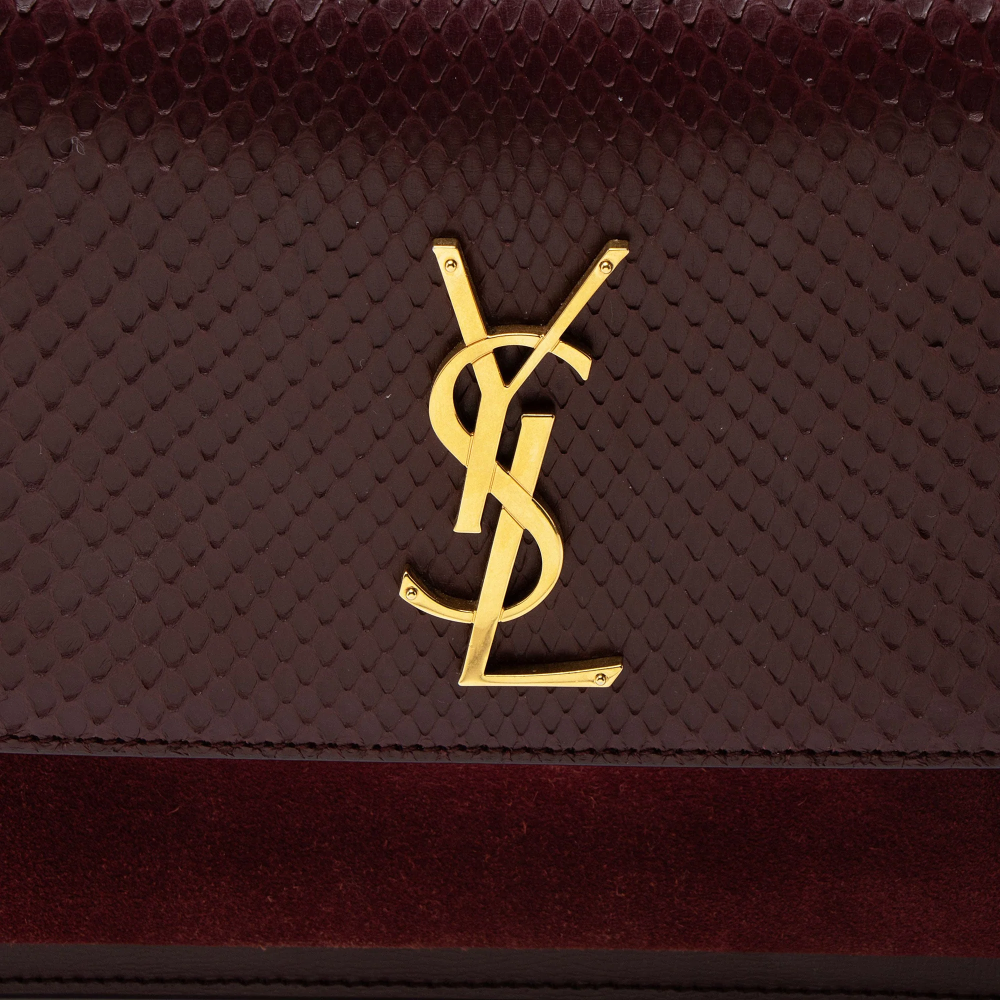 Sunset Crossbody Bag Python with Leather and Suede Medium - Image 8