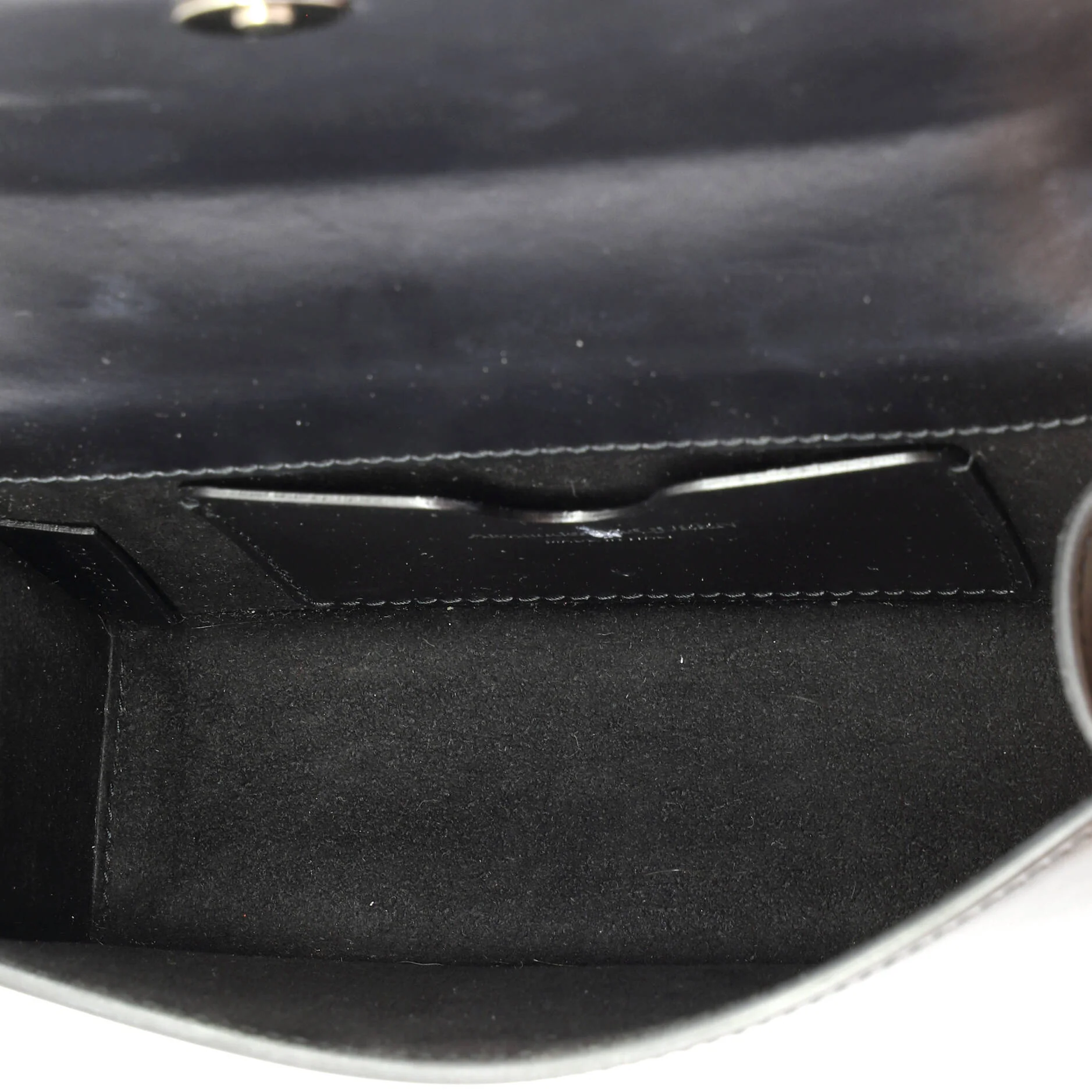 Jewelled Flap Satchel Spiked Leather Small - Image 5