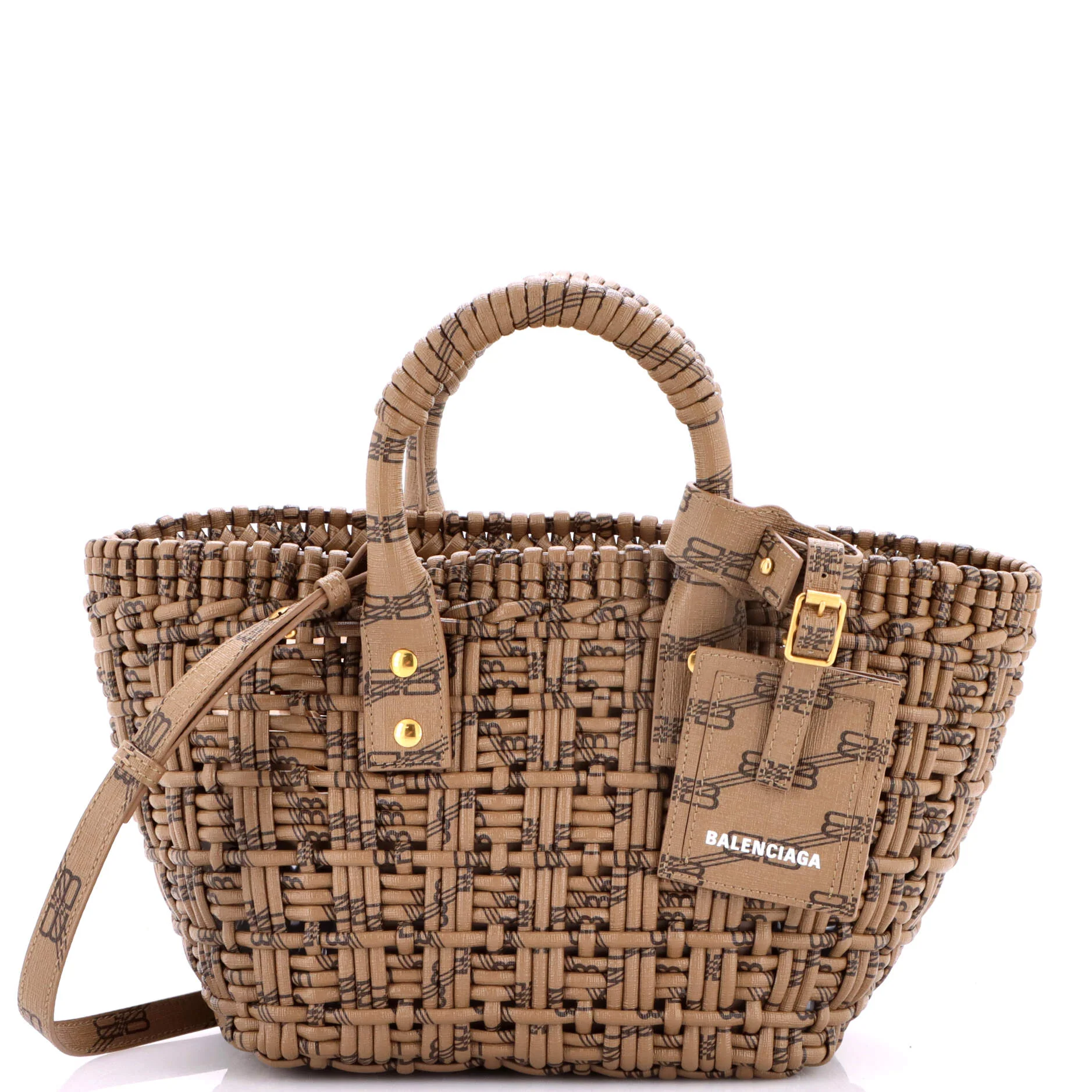 Bistro Panier Bag BB Monogram Coated Canvas XS