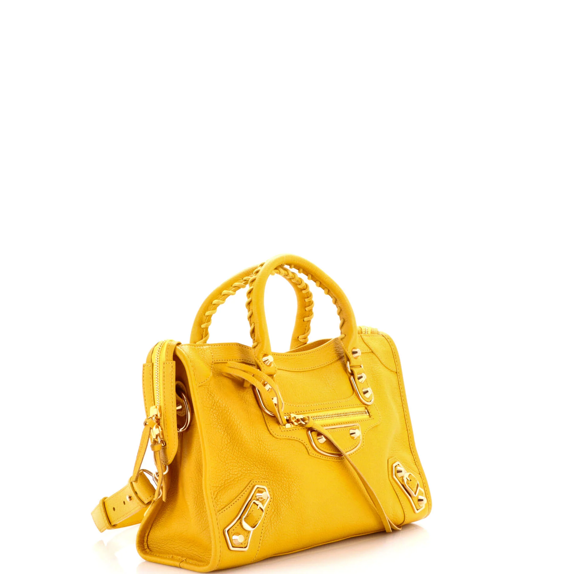 City Classic Metallic Edge Bag Leather Small - Image 3