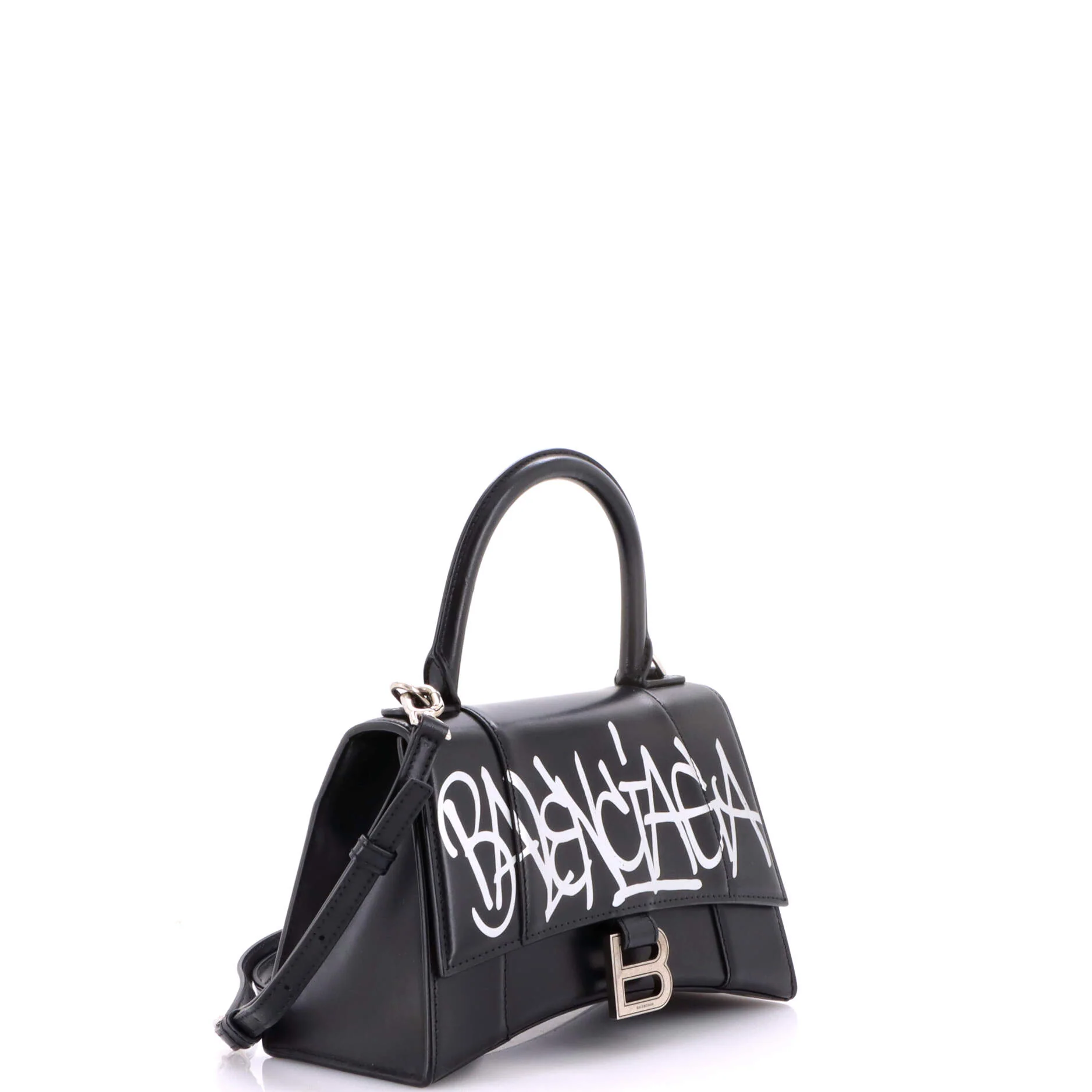 Graffiti Hourglass Top Handle Bag Leather Small - Image 2