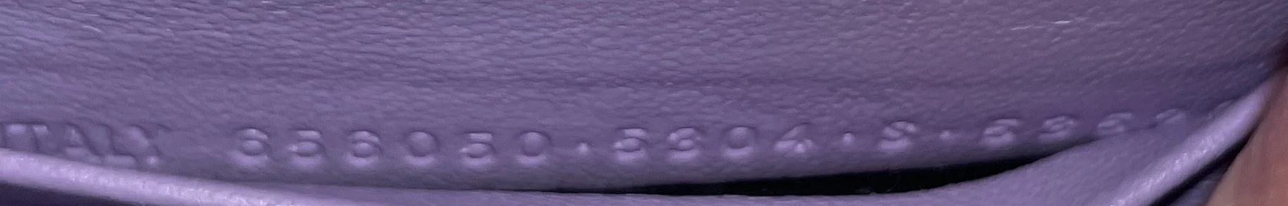 Hourglass Chain Wallet Crocodile Embossed Leather - Image 8