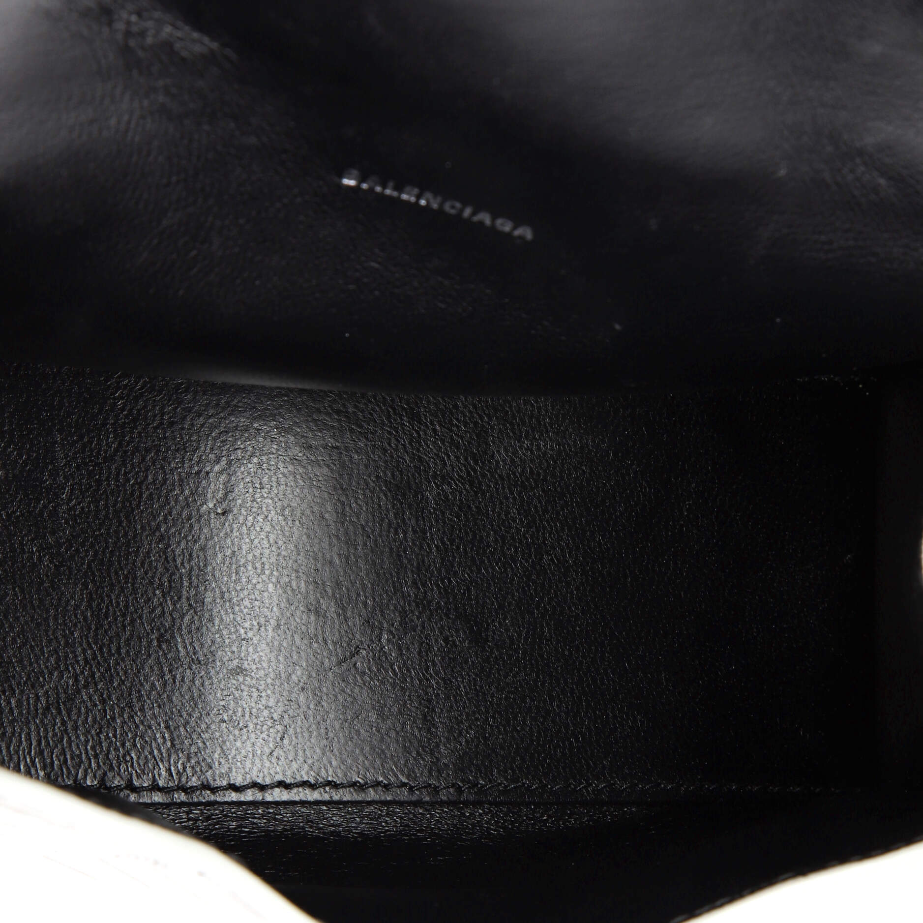 Hourglass Top Handle Bag Crocodile Embossed Leather XS - Image 5