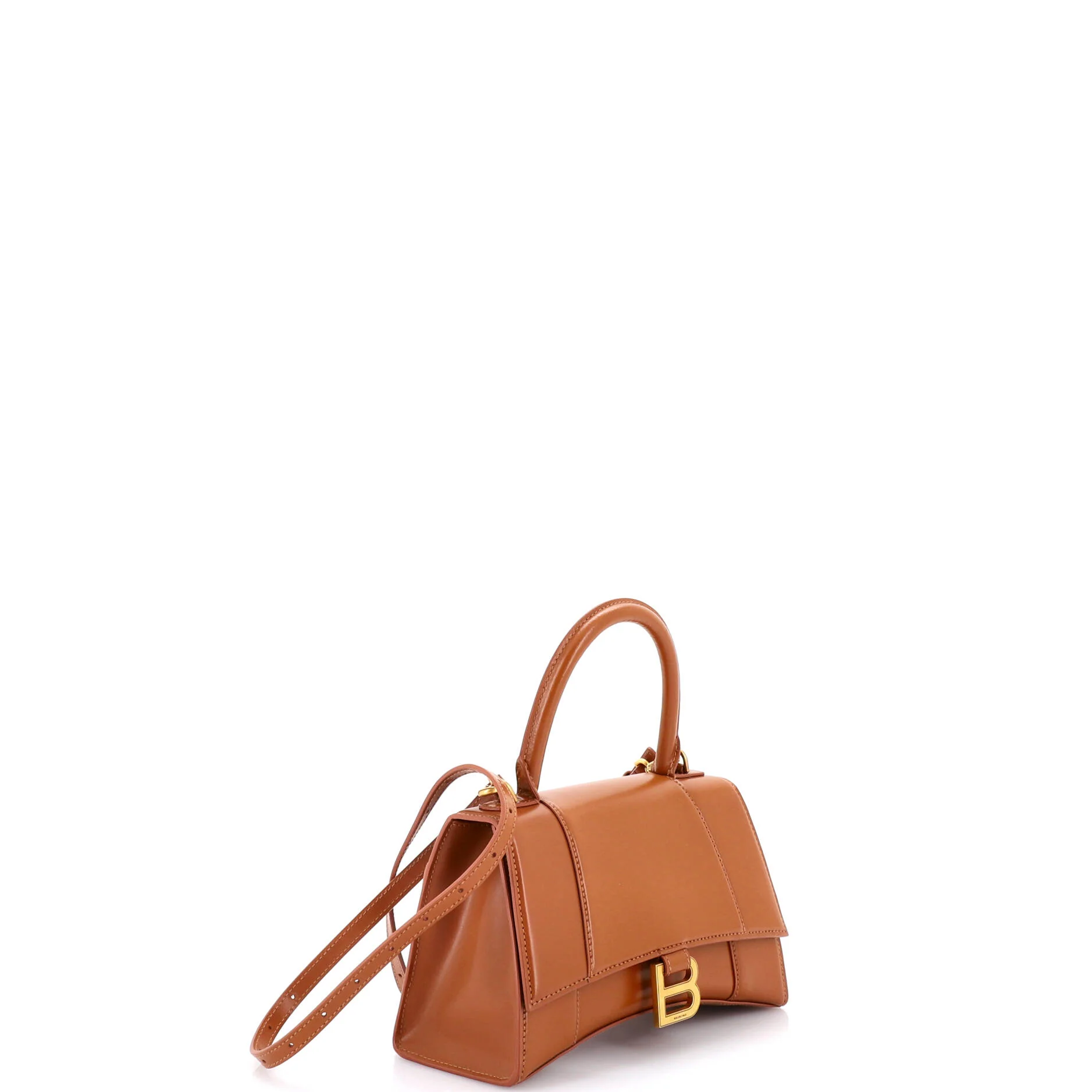Hourglass Top Handle Bag Leather Small - Image 2