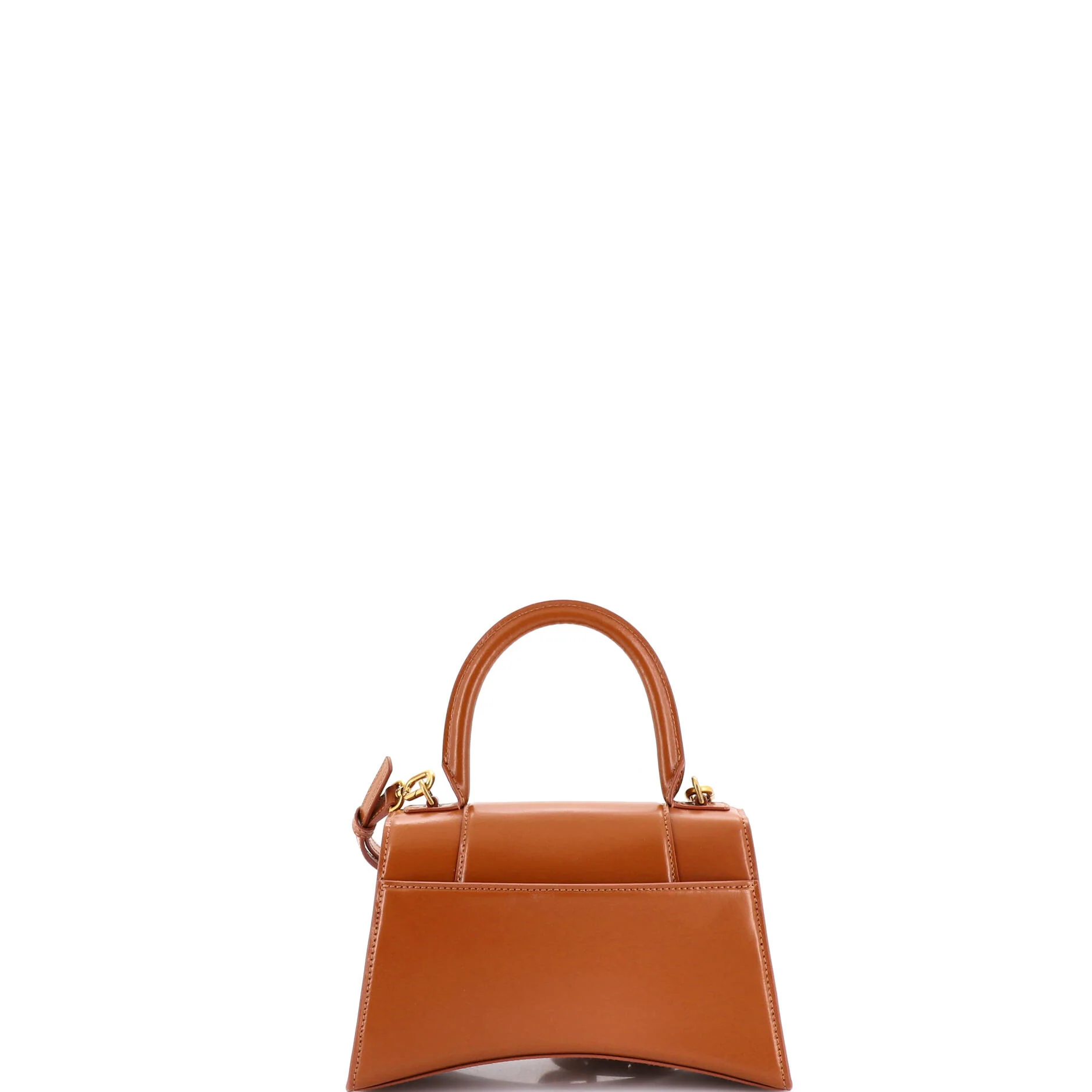 Hourglass Top Handle Bag Leather Small - Image 3