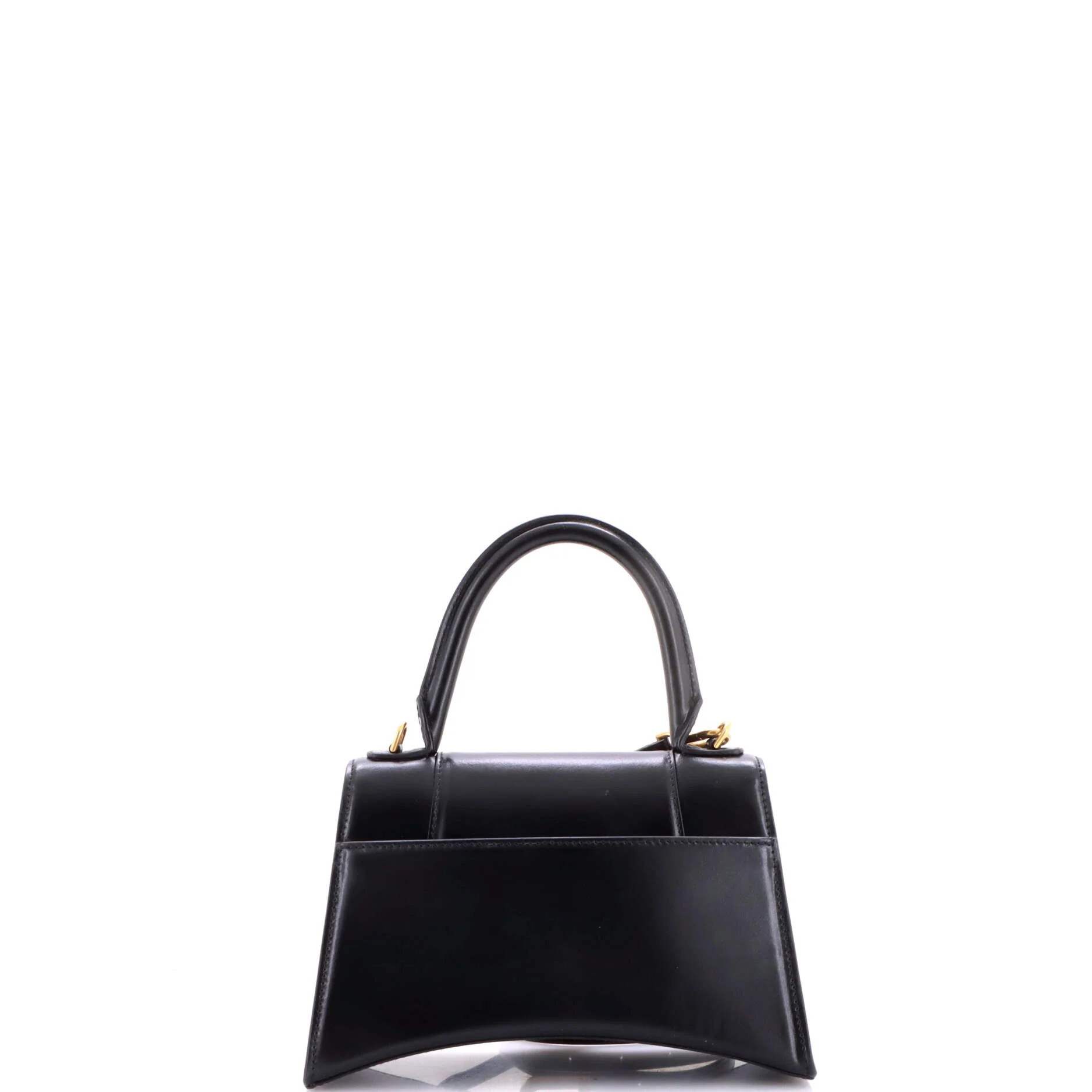 Hourglass Top Handle Bag Leather Small - Image 3