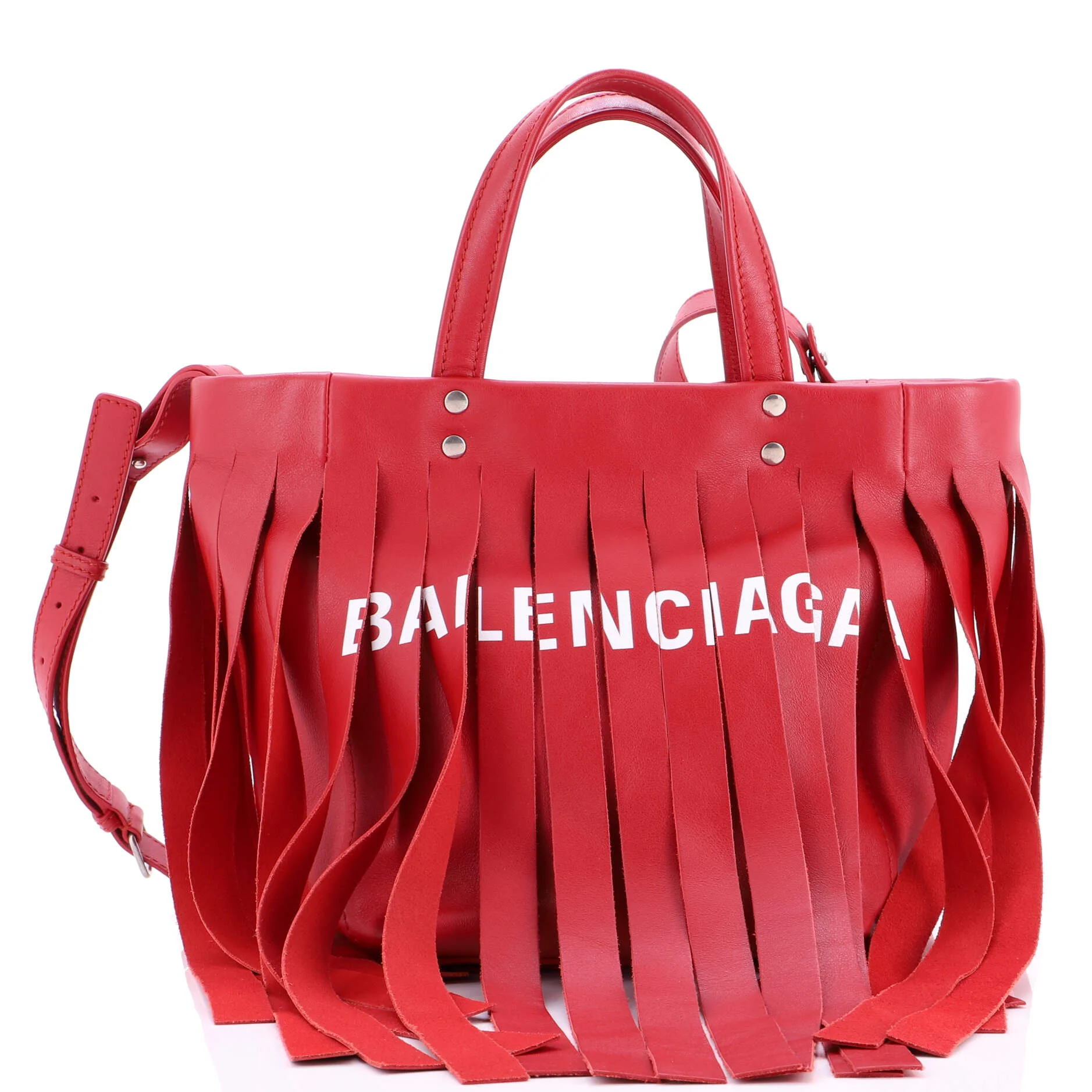 Laundry Cabas Tote Fringe Leather XS