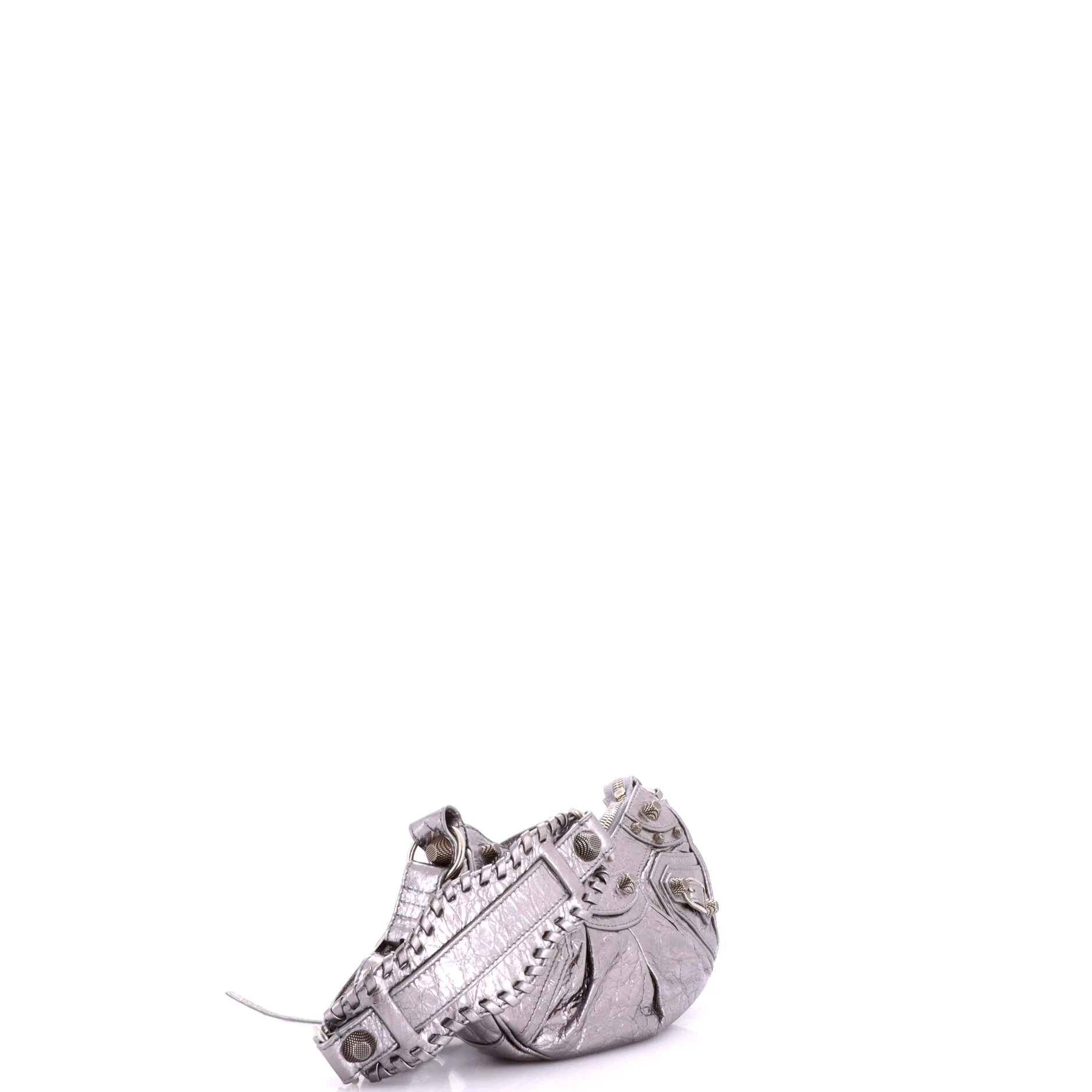 Le Cagole Giant Studs Shoulder Bag Leather XS - Image 3