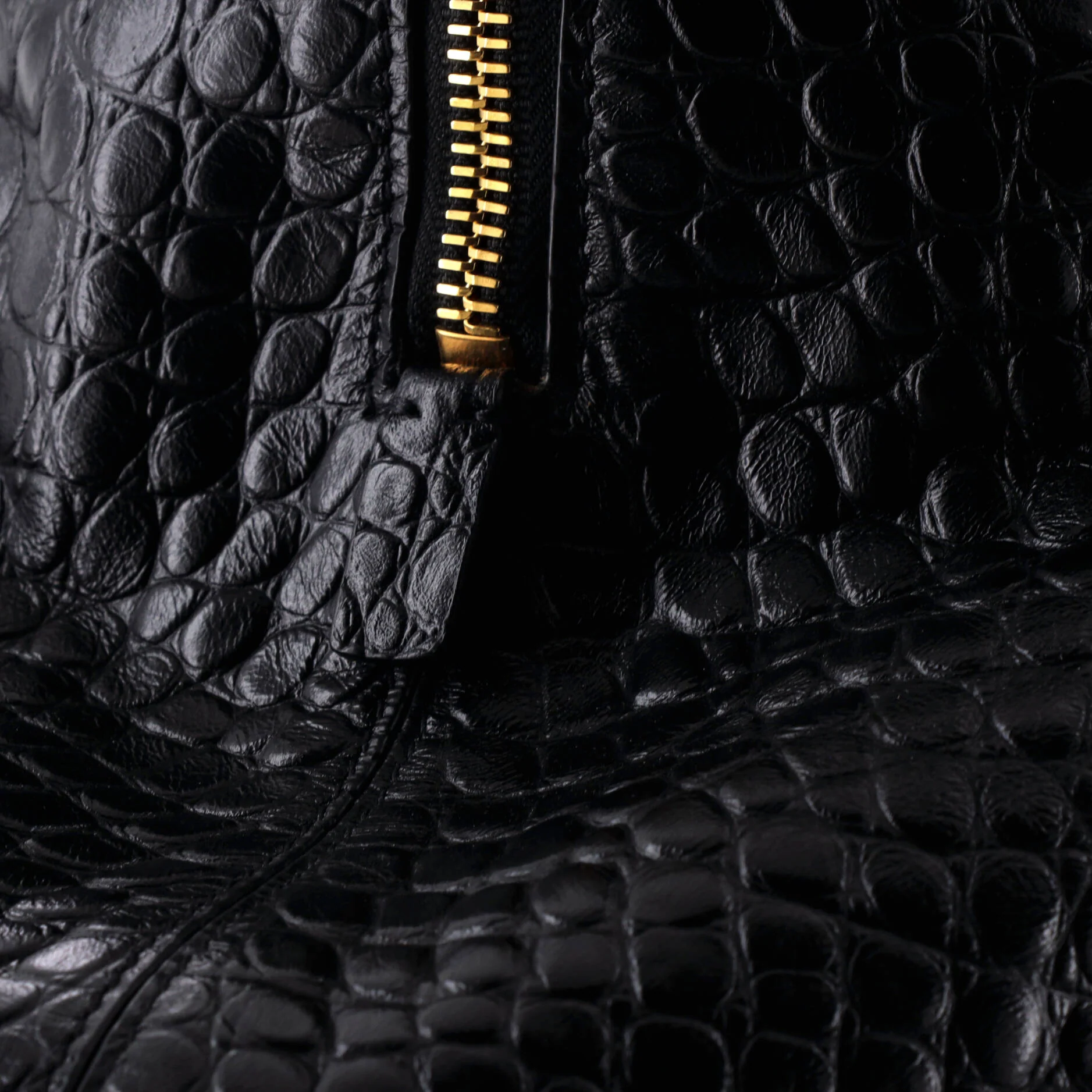 Ville Bag Crocodile Embossed Leather Large - Image 6