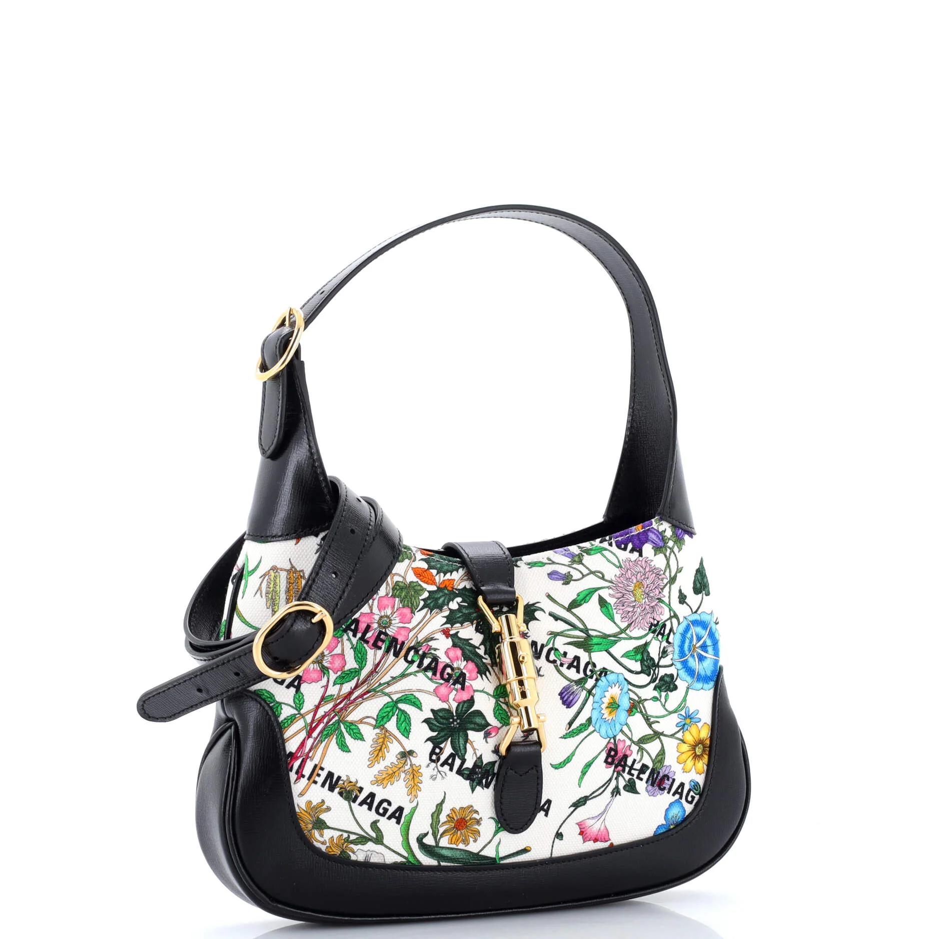 x Gucci The Hacker Project Jackie 1961 Hobo Flora Canvas Small - Image 2