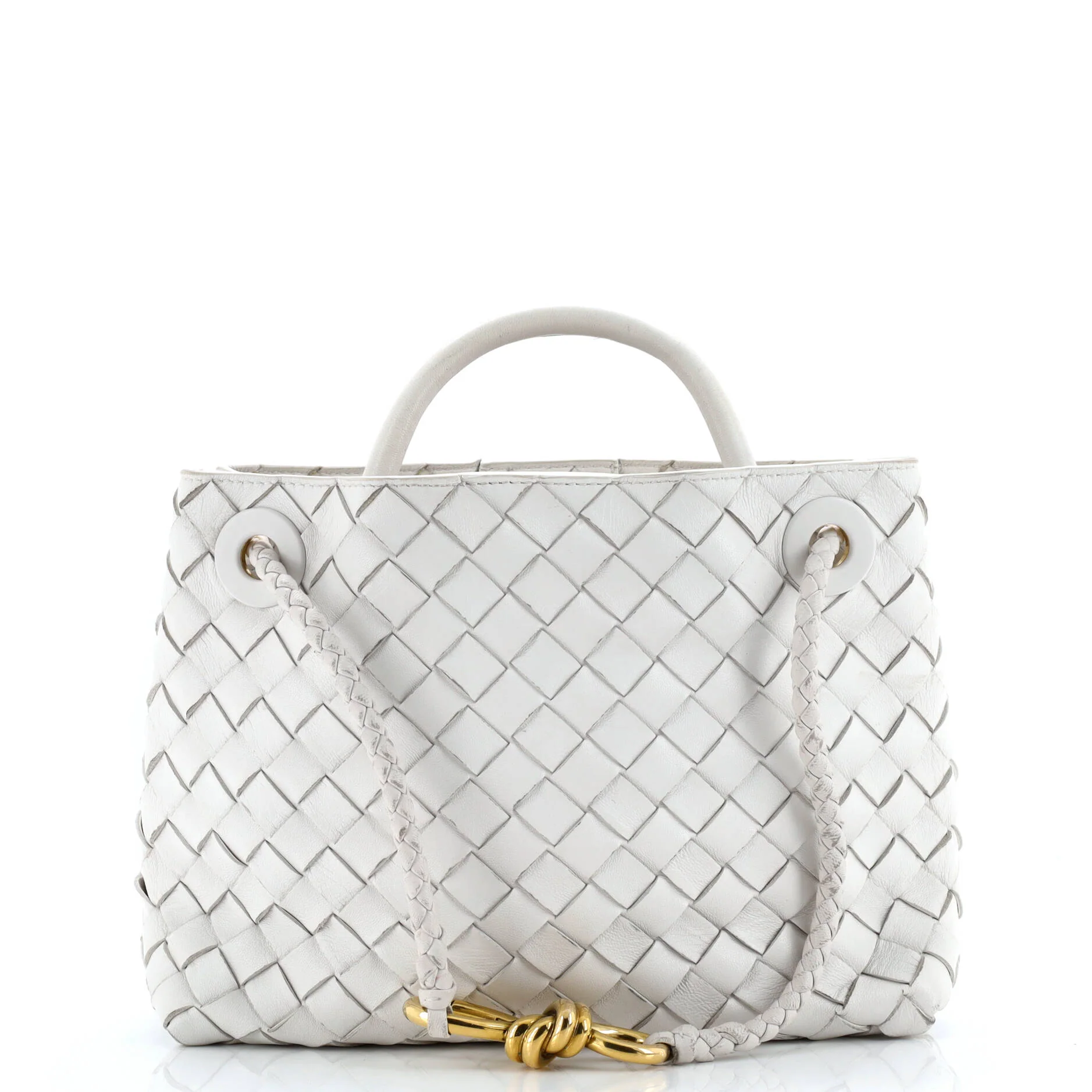 Andiamo Top Handle Bag Intrecciato Nappa Small