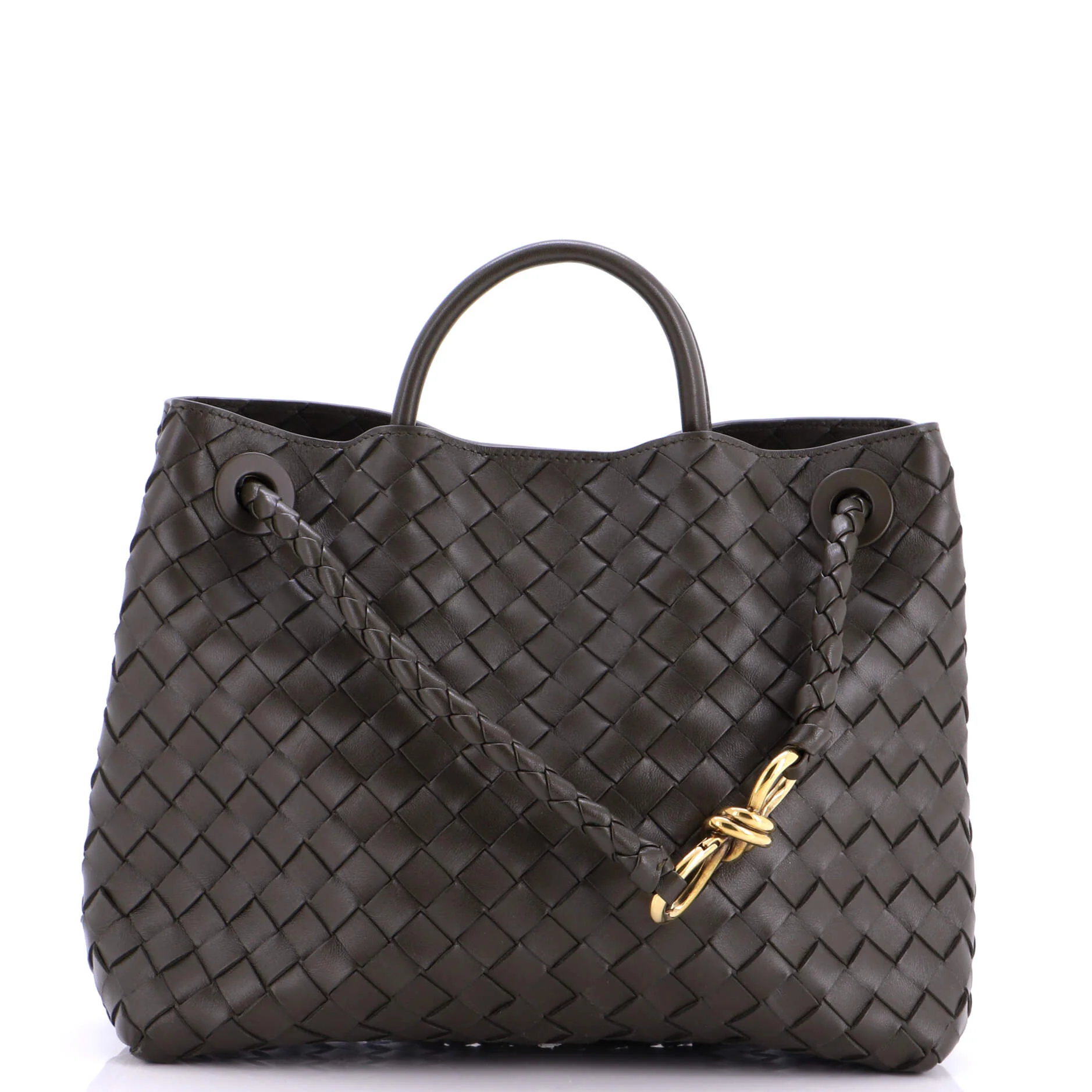Andiamo Top Handle Bag Intrecciato Nappa Medium