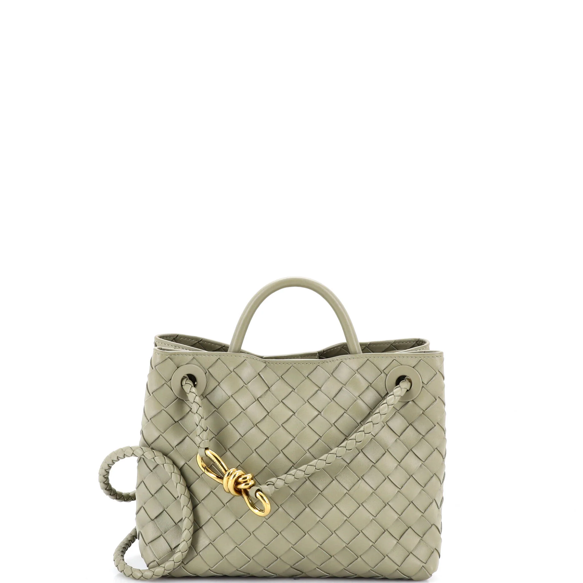 Andiamo Top Handle Bag Intrecciato Nappa Small