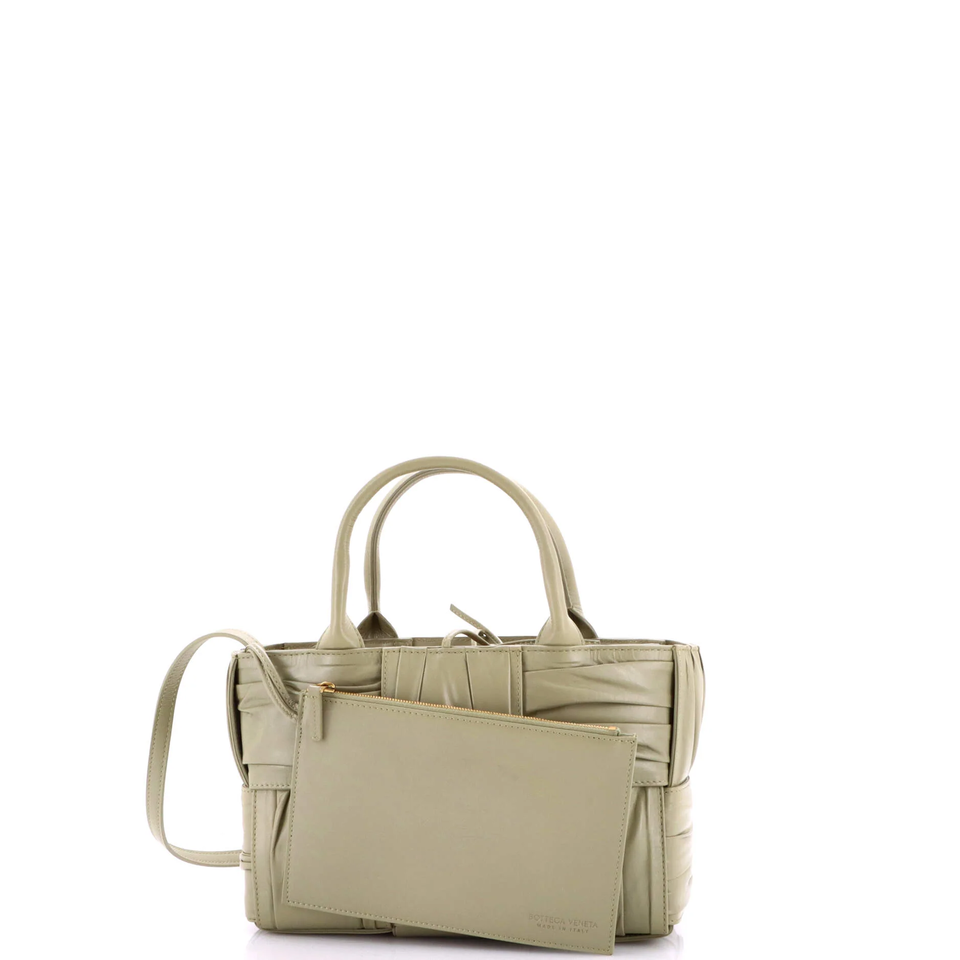 Arco Tote Maxi Intrecciato Plisse Leather Mini - Image 2