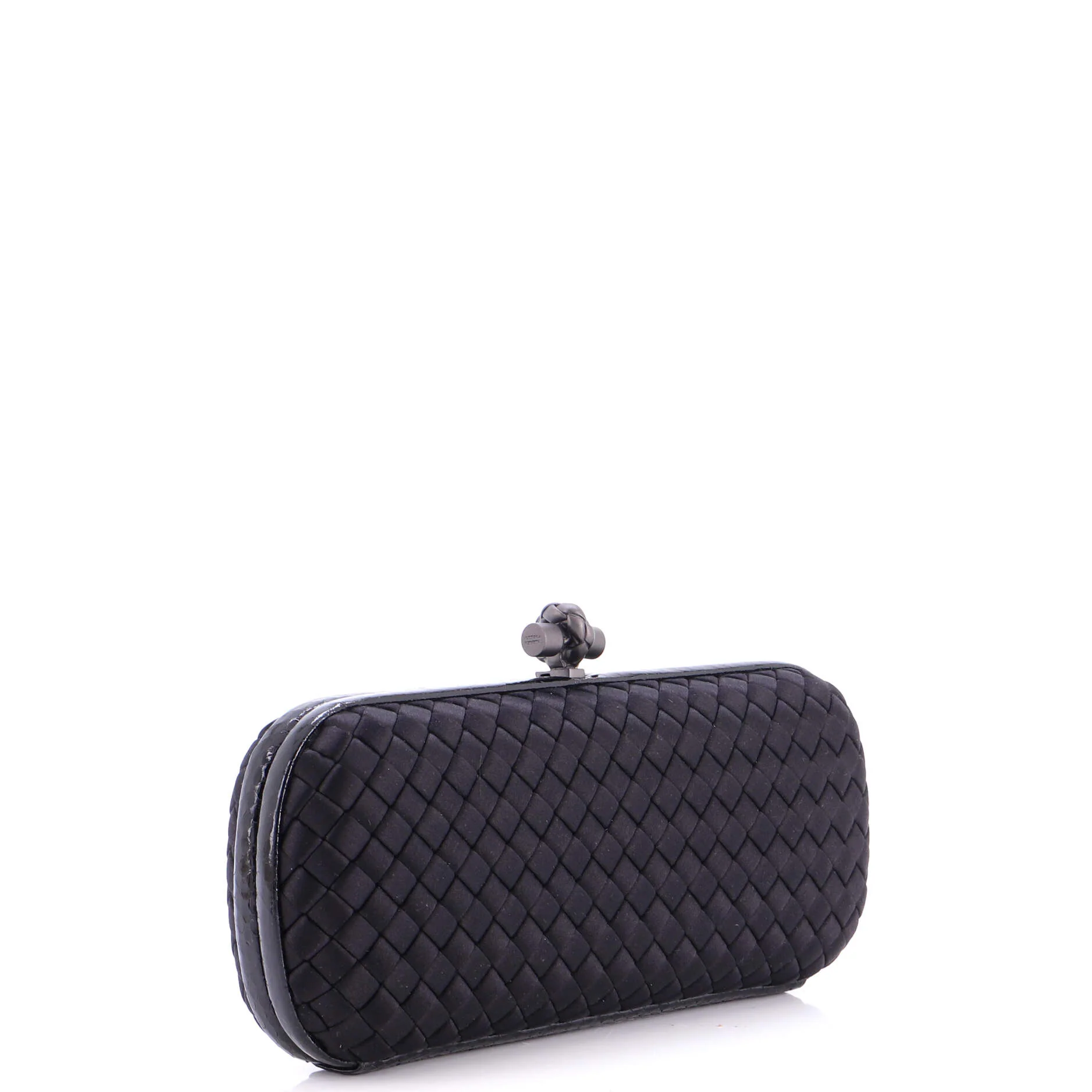 Box Knot Clutch Intrecciato Satin Long - Image 2