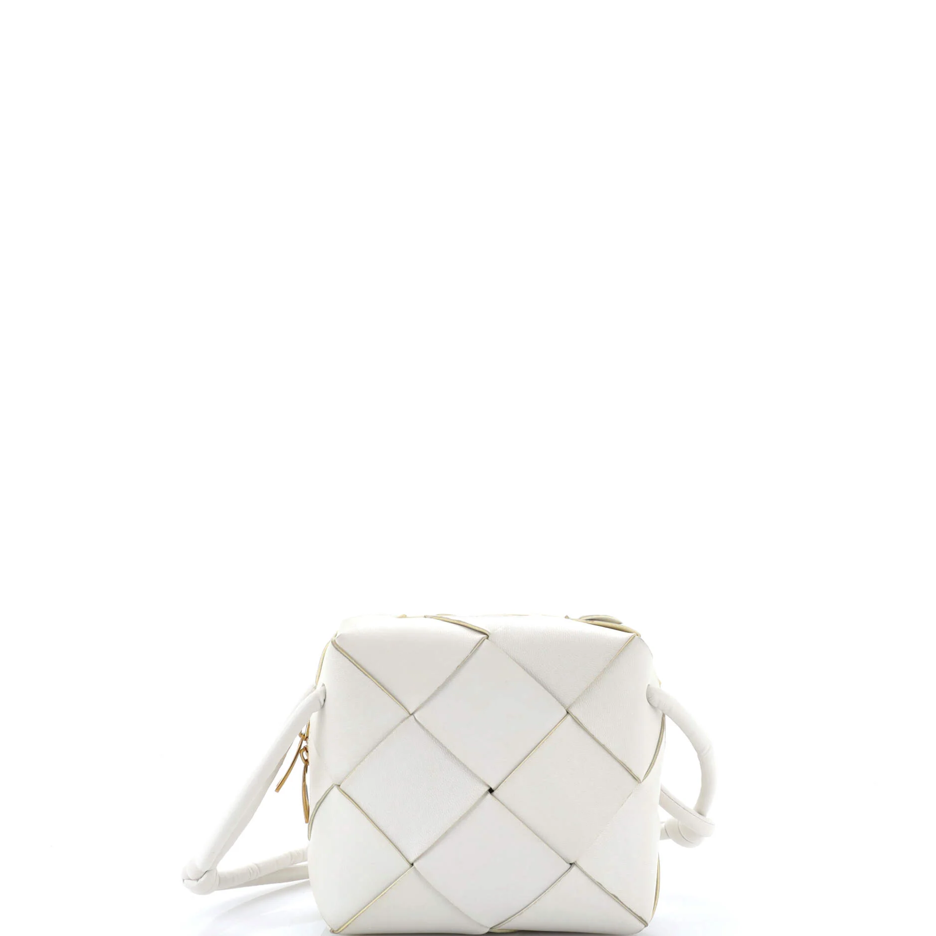 Cassette Camera Crossbody Bag Maxi Intrecciato Leather Mini