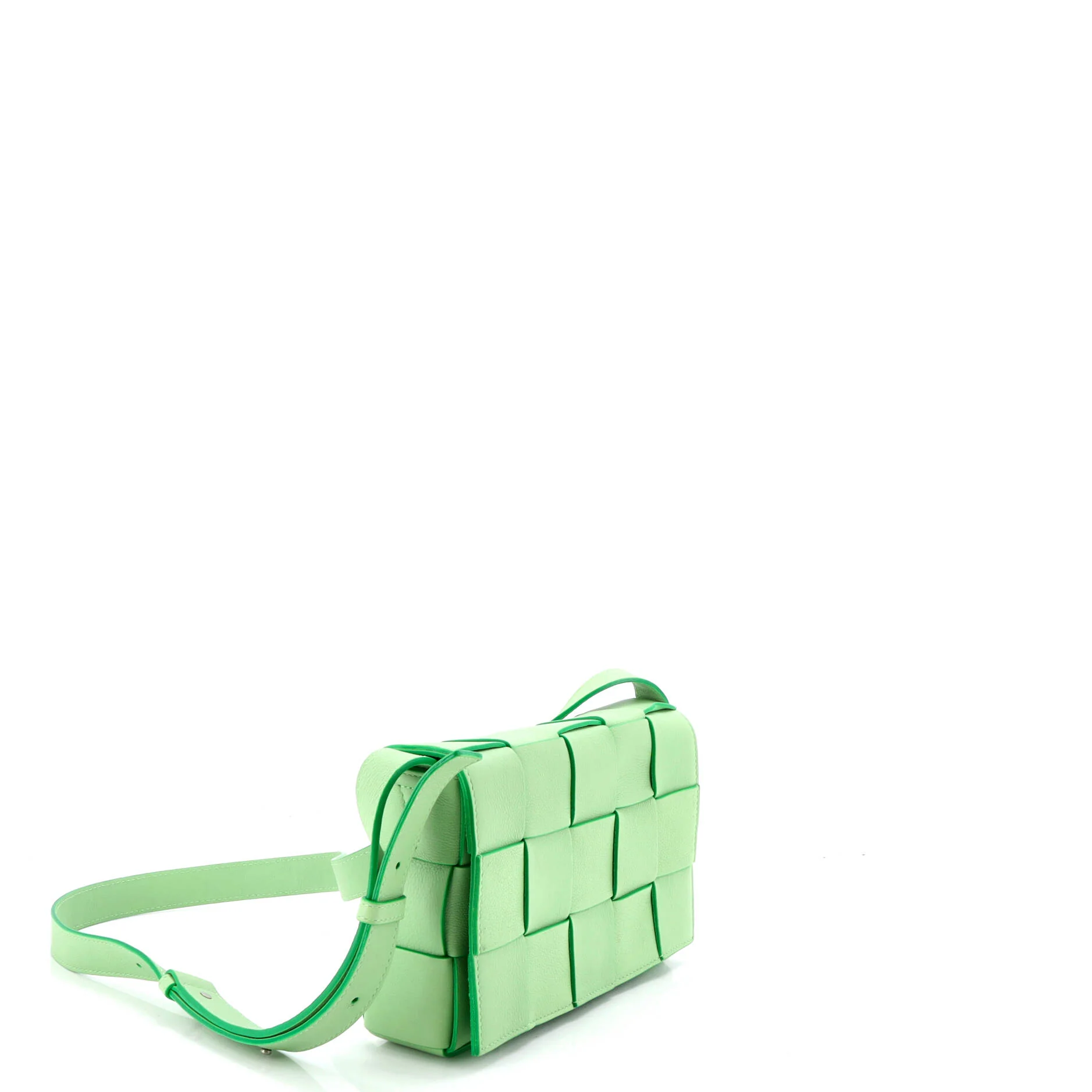 Cassette Crossbody Bag Maxi Intrecciato Leather - Image 2