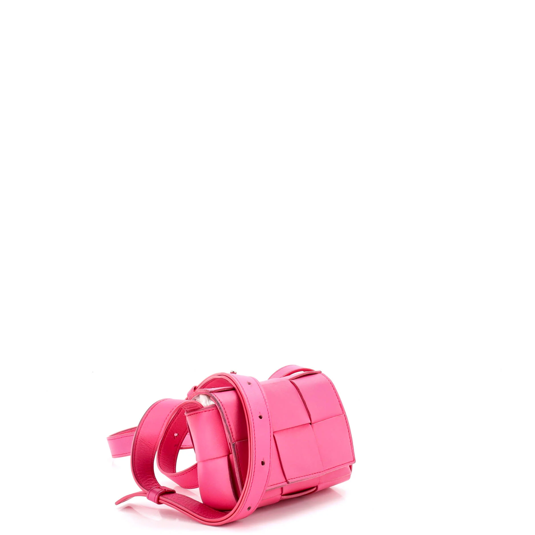 Cassette Crossbody Bag Maxi Intrecciato Leather Candy - Image 2