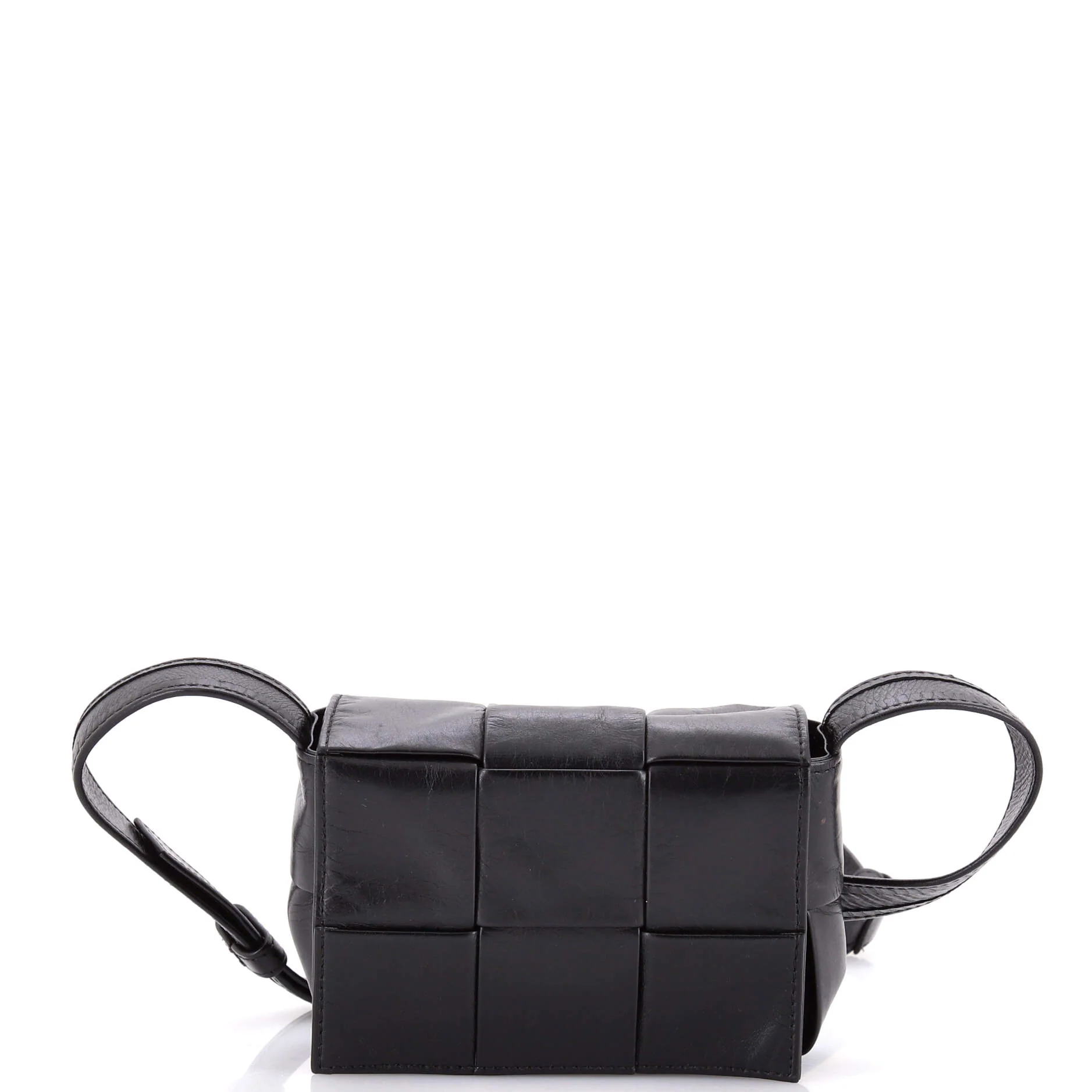 Cassette Crossbody Bag Maxi Intrecciato Leather Candy