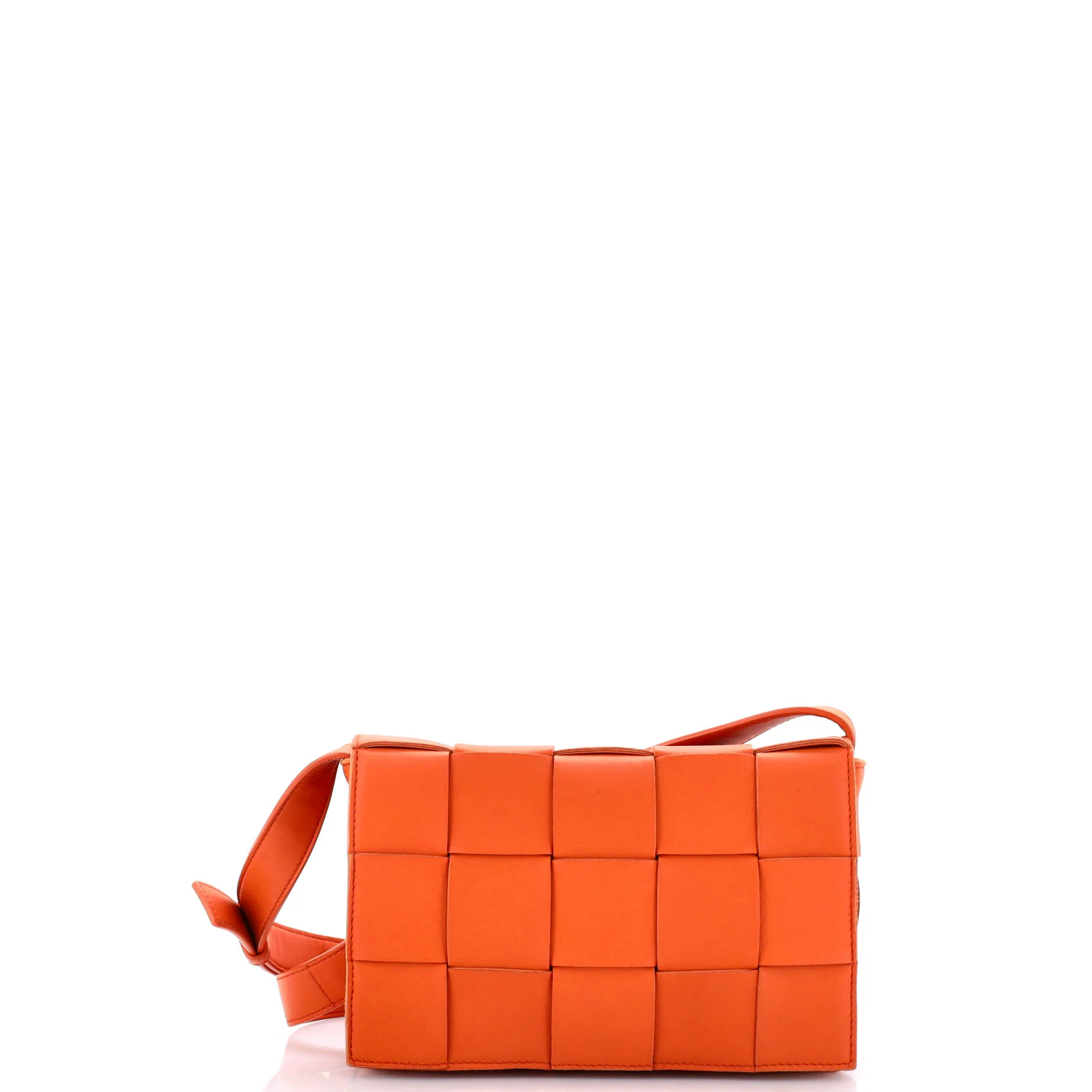 Cassette Crossbody Bag Maxi Intrecciato Leather Small