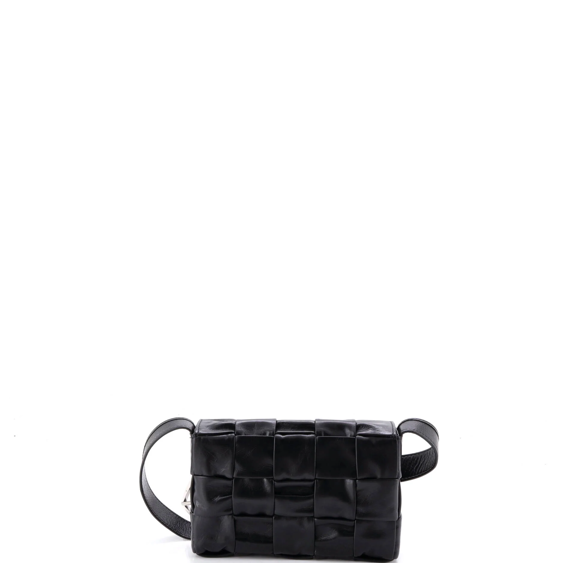 Cassette Crossbody Bag Maxi Intrecciato Leather Small - Image 3