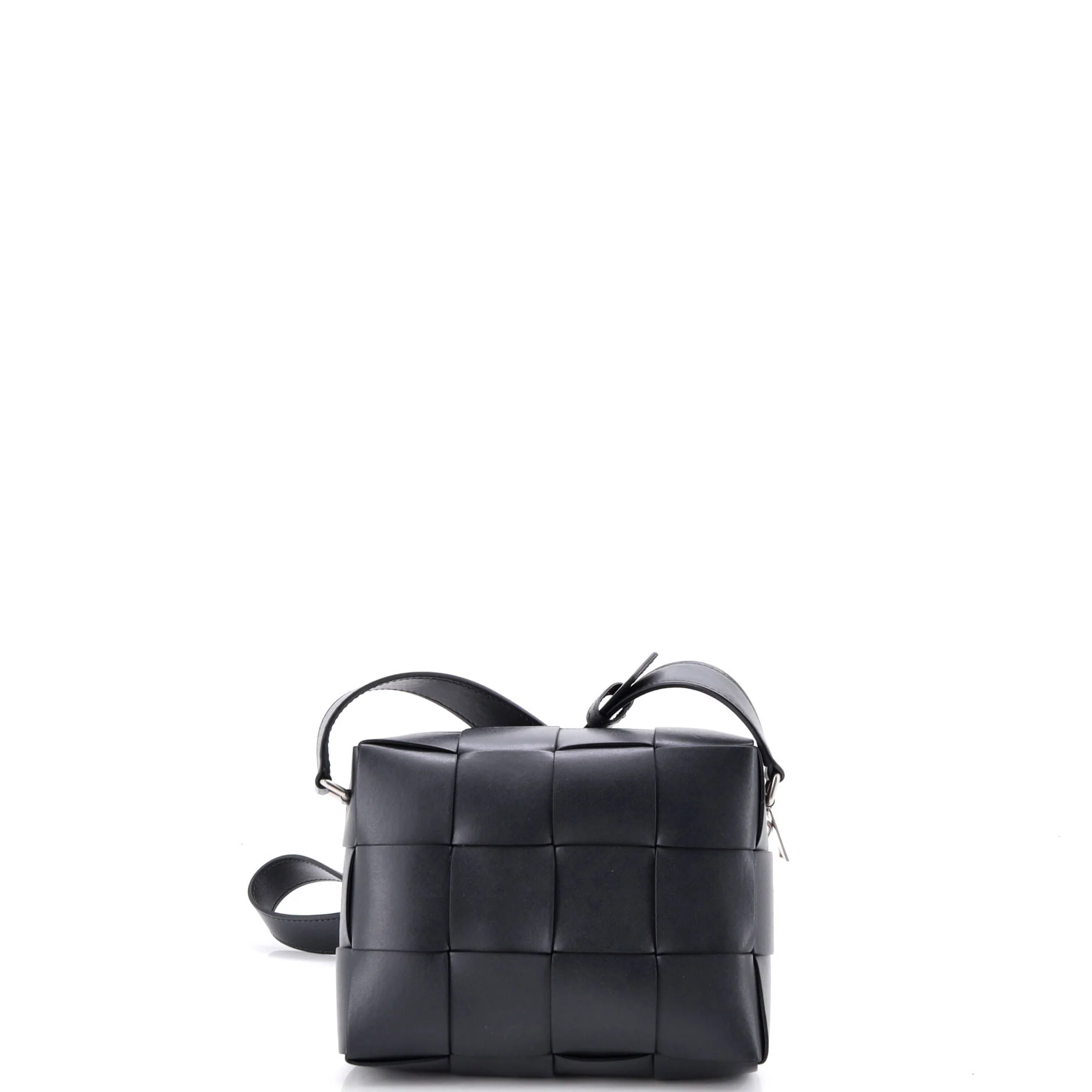 Cassette Zip Camera Crossbody Bag Maxi Intrecciato Leather - Image 3