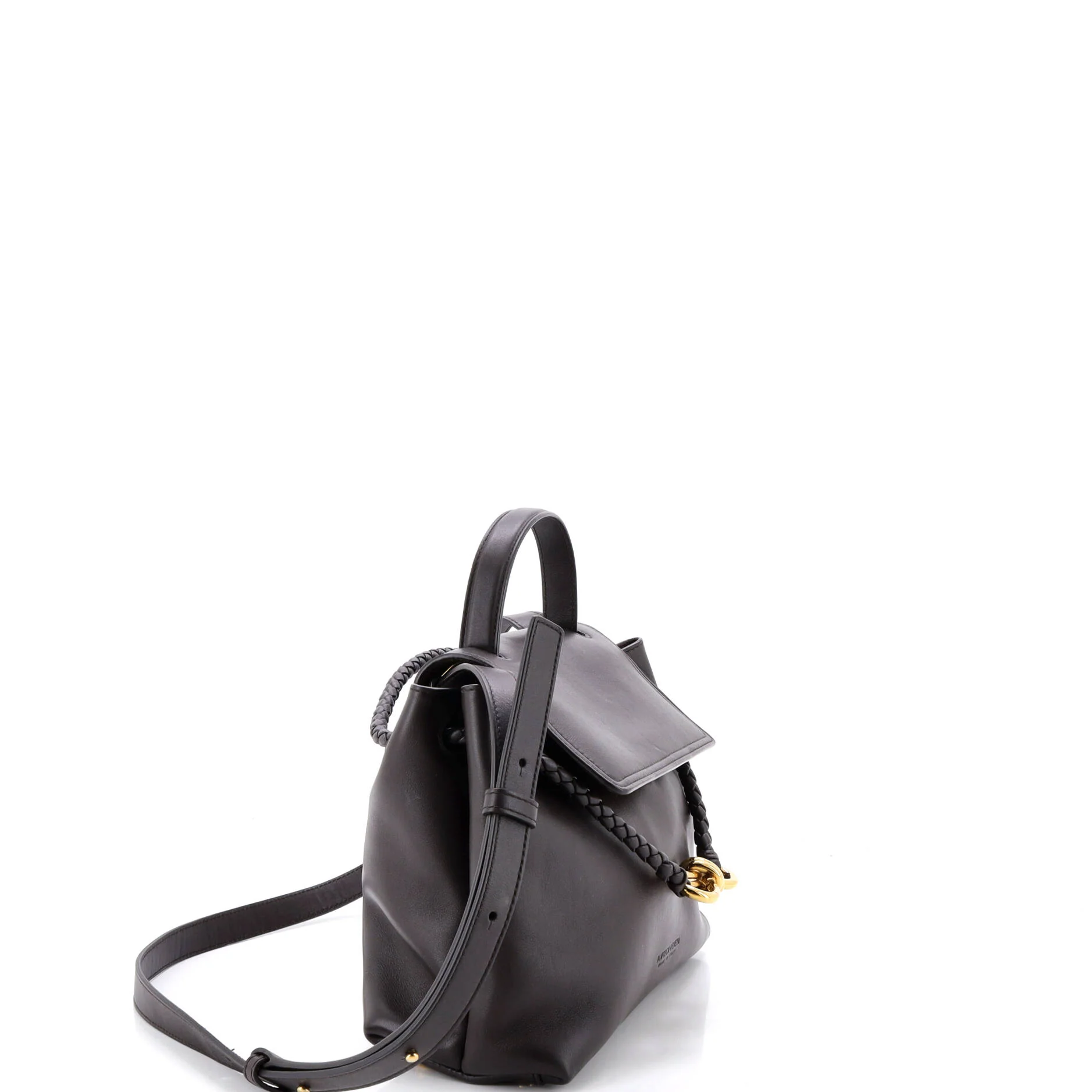 Ciao Ciao Top Handle Bag Leather with Intrecciato Detail Small - Image 2