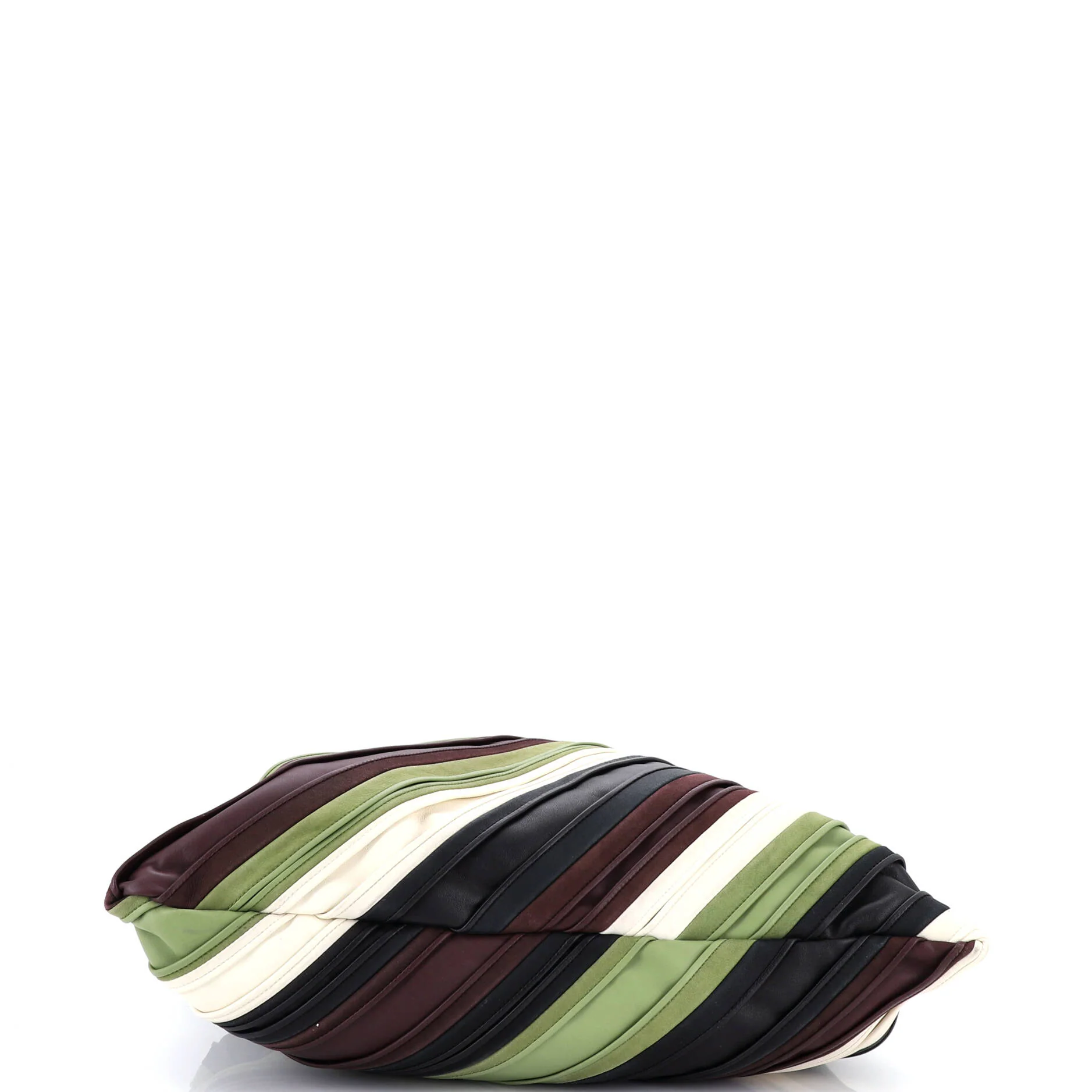 Hop Hobo Striped Leather and Suede Large - Image 4