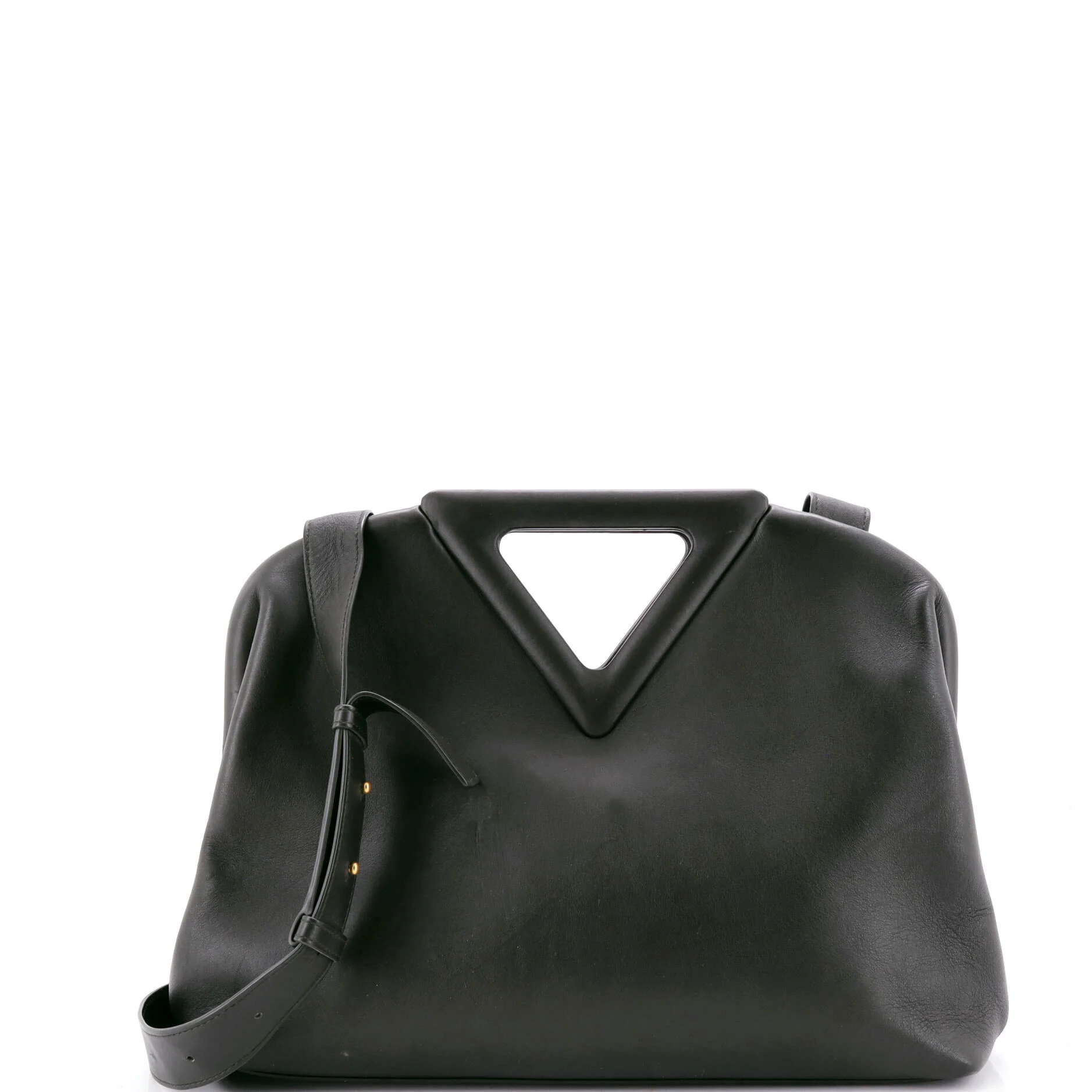 Point Shoulder Bag Leather Medium