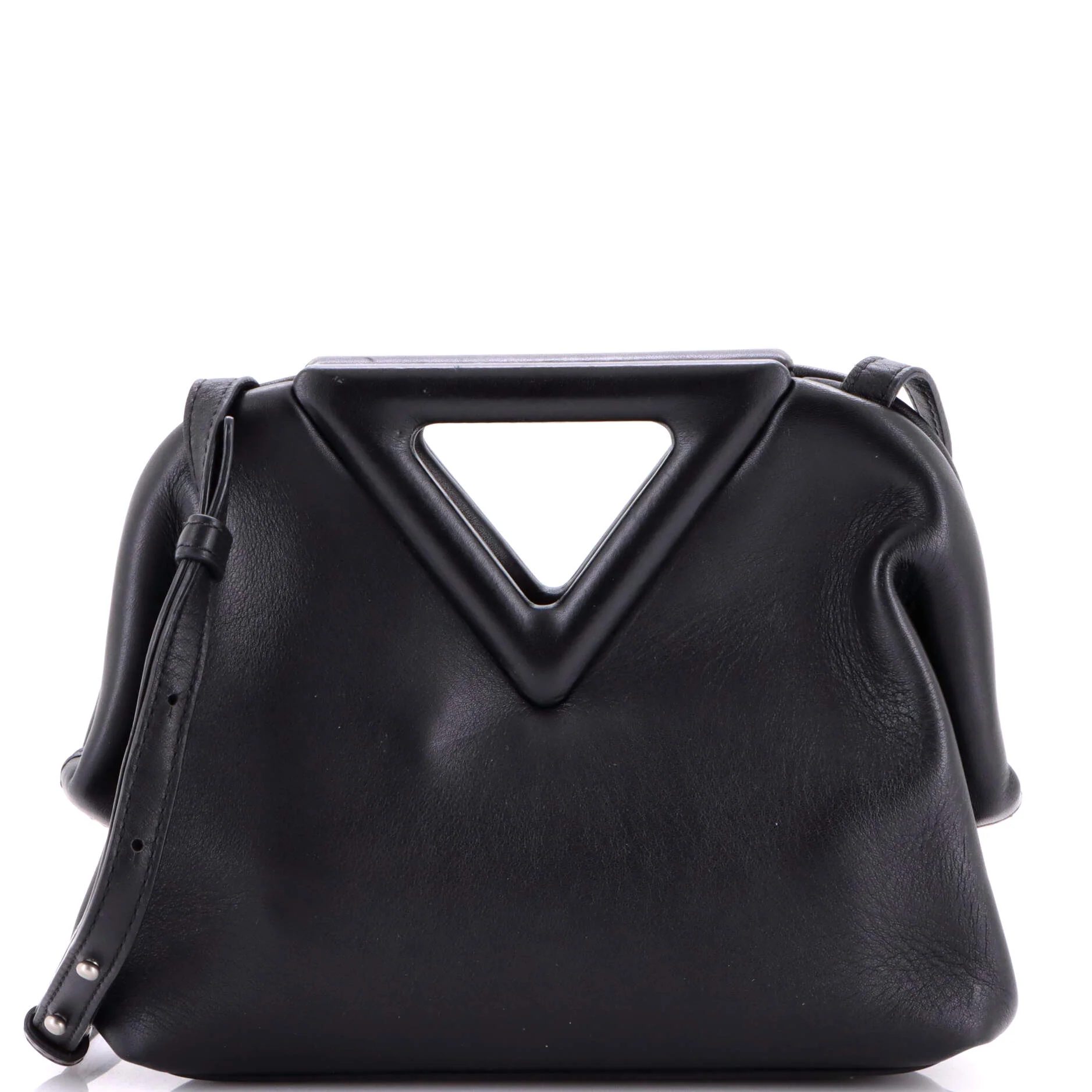 Point Shoulder Bag Leather Small