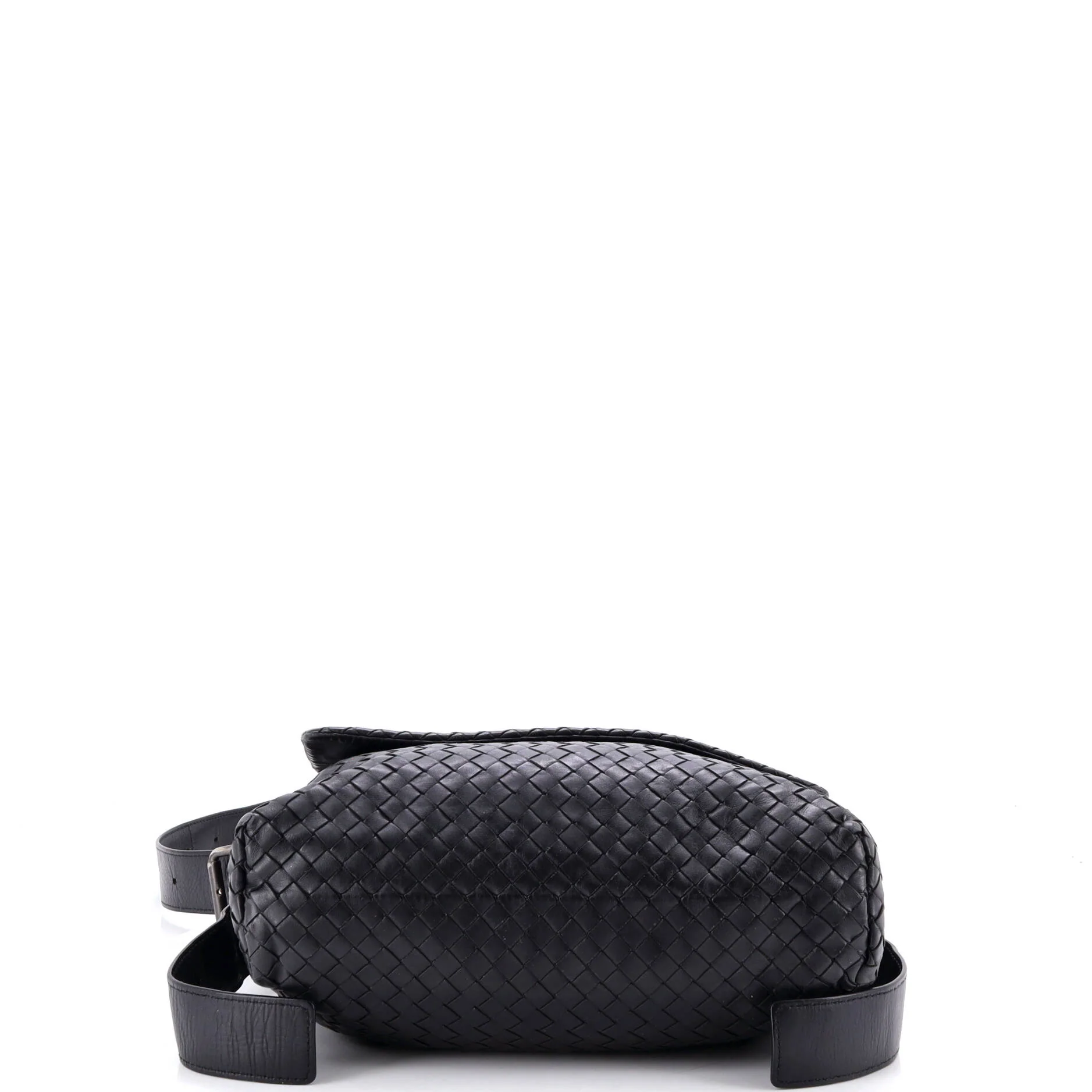 Square Flap Messenger Bag Intrecciato Nappa Medium - Image 4