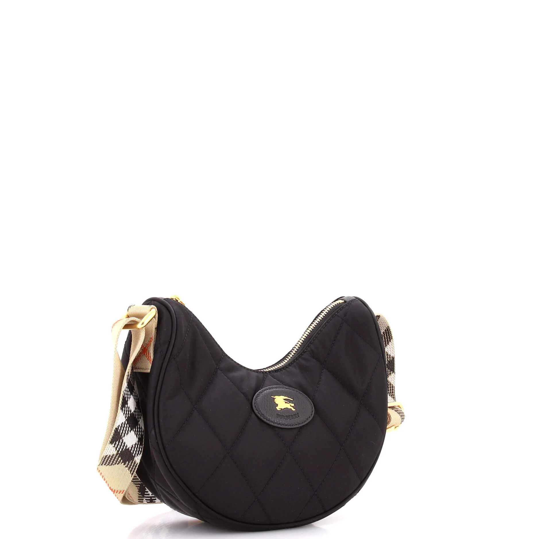 Horseshoe Crossbody Bag Quilted Nylon - Image 2