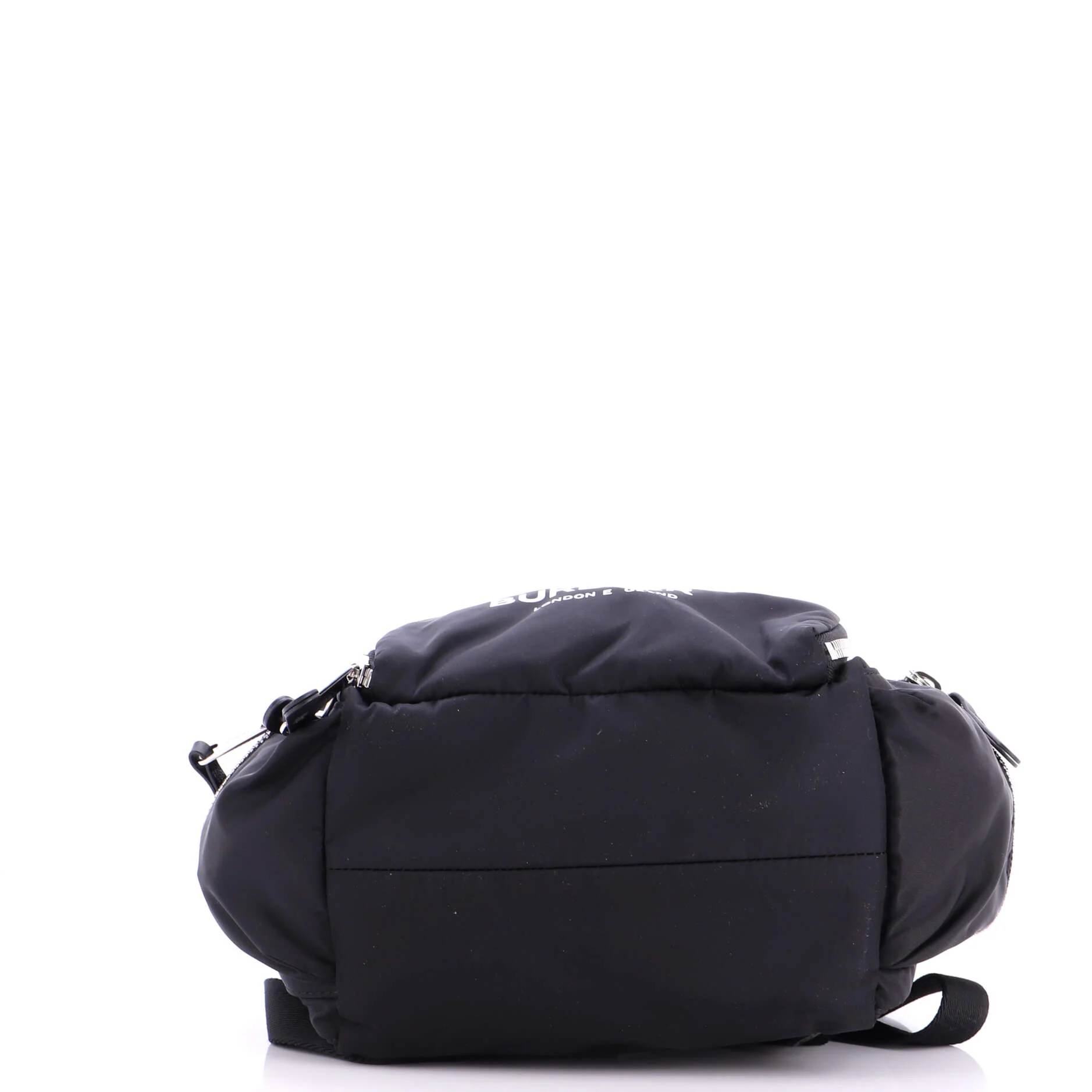 Logo Rucksack Backpack Nylon with Leather Small - Image 4