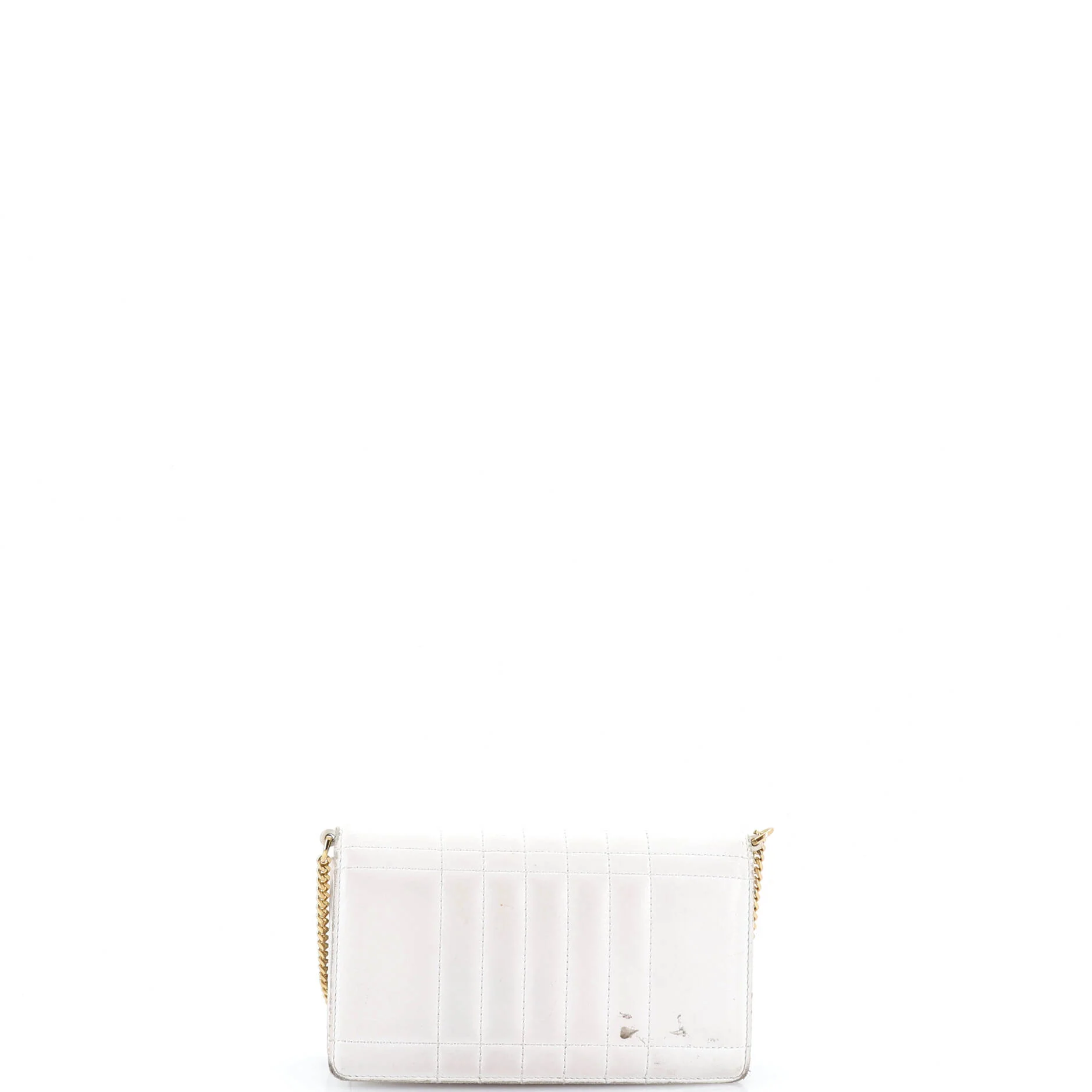 Lola Clutch on Chain Quilted Leather - Image 3