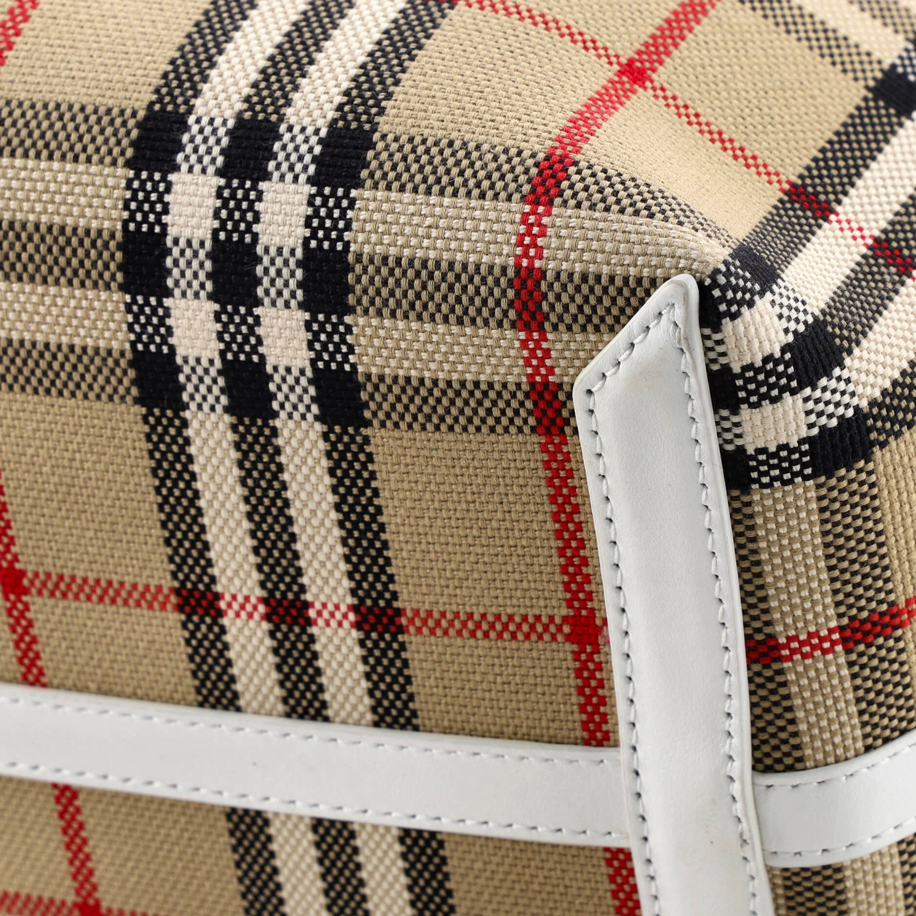 London Tote Vintage Check Canvas Small - Image 8