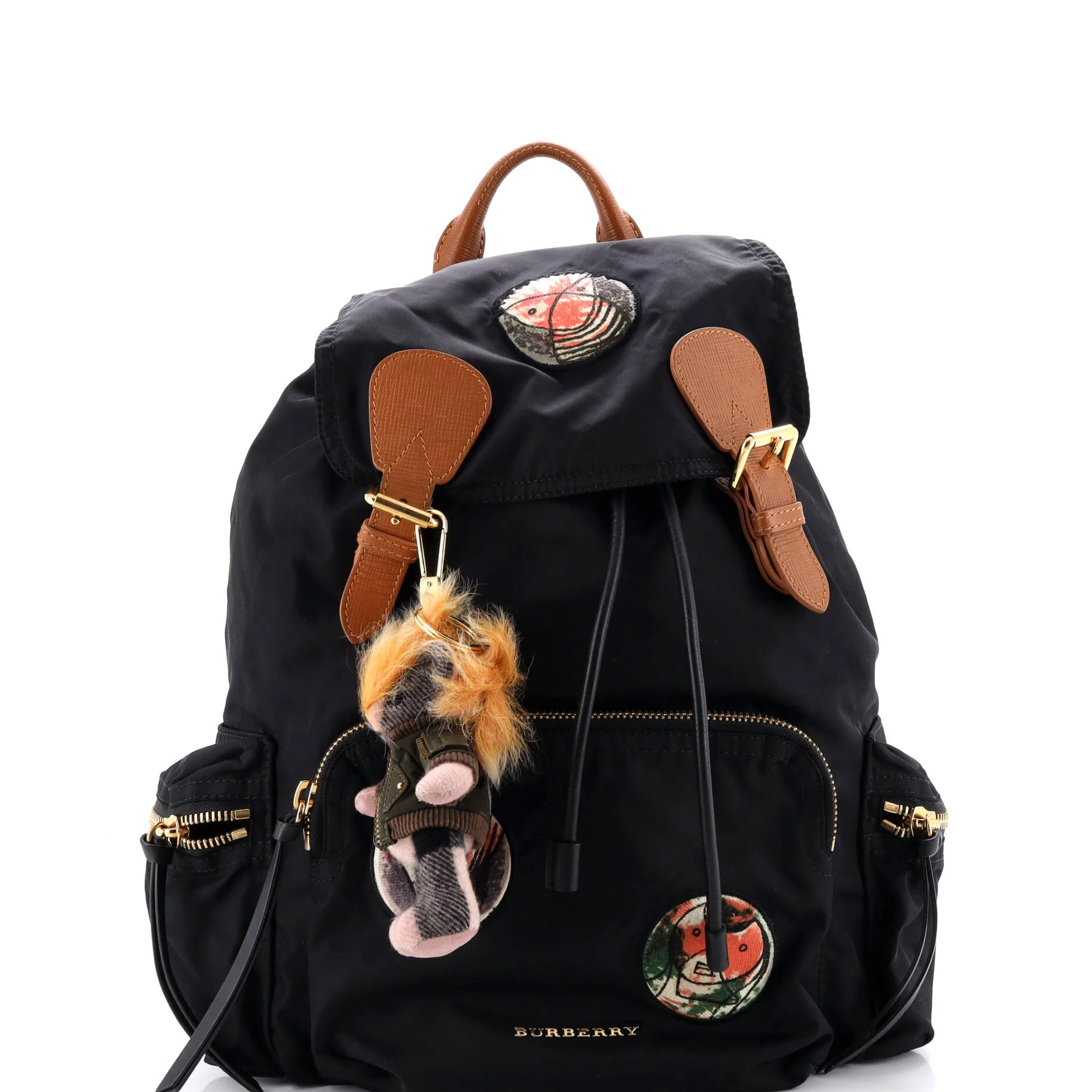 Rucksack Backpack Patch Embellished Nylon Medium