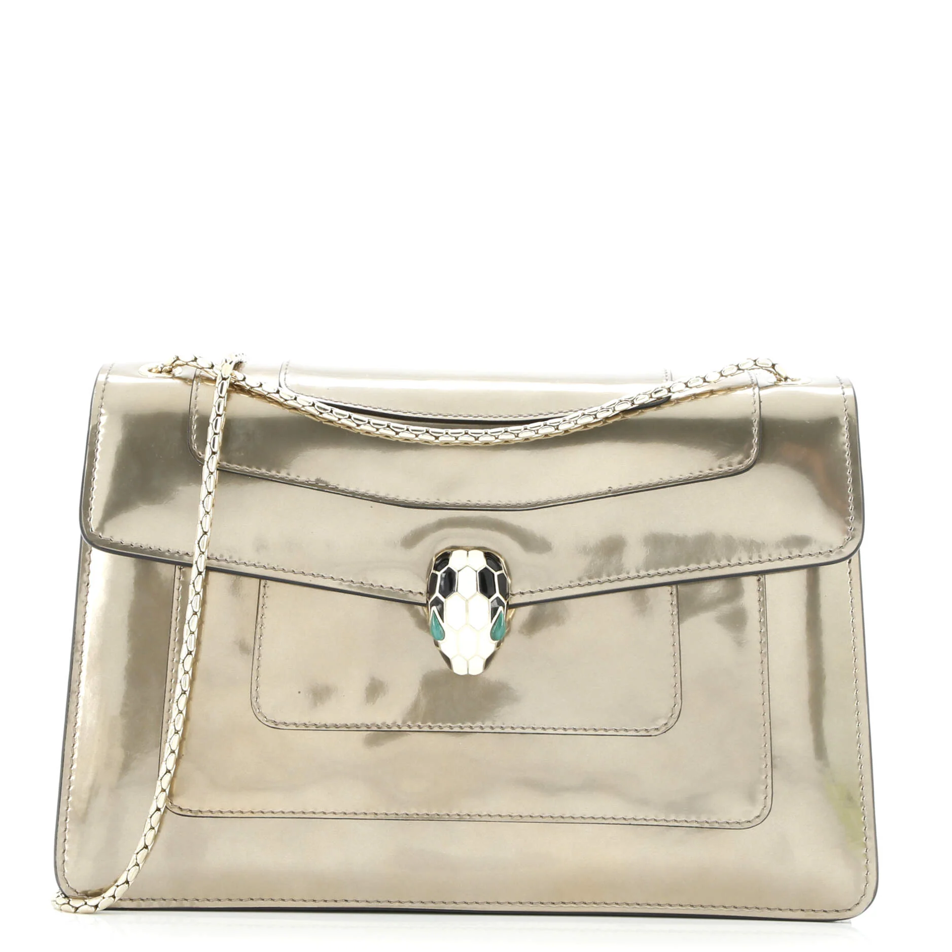 Serpenti Forever Shoulder Bag Patent Medium