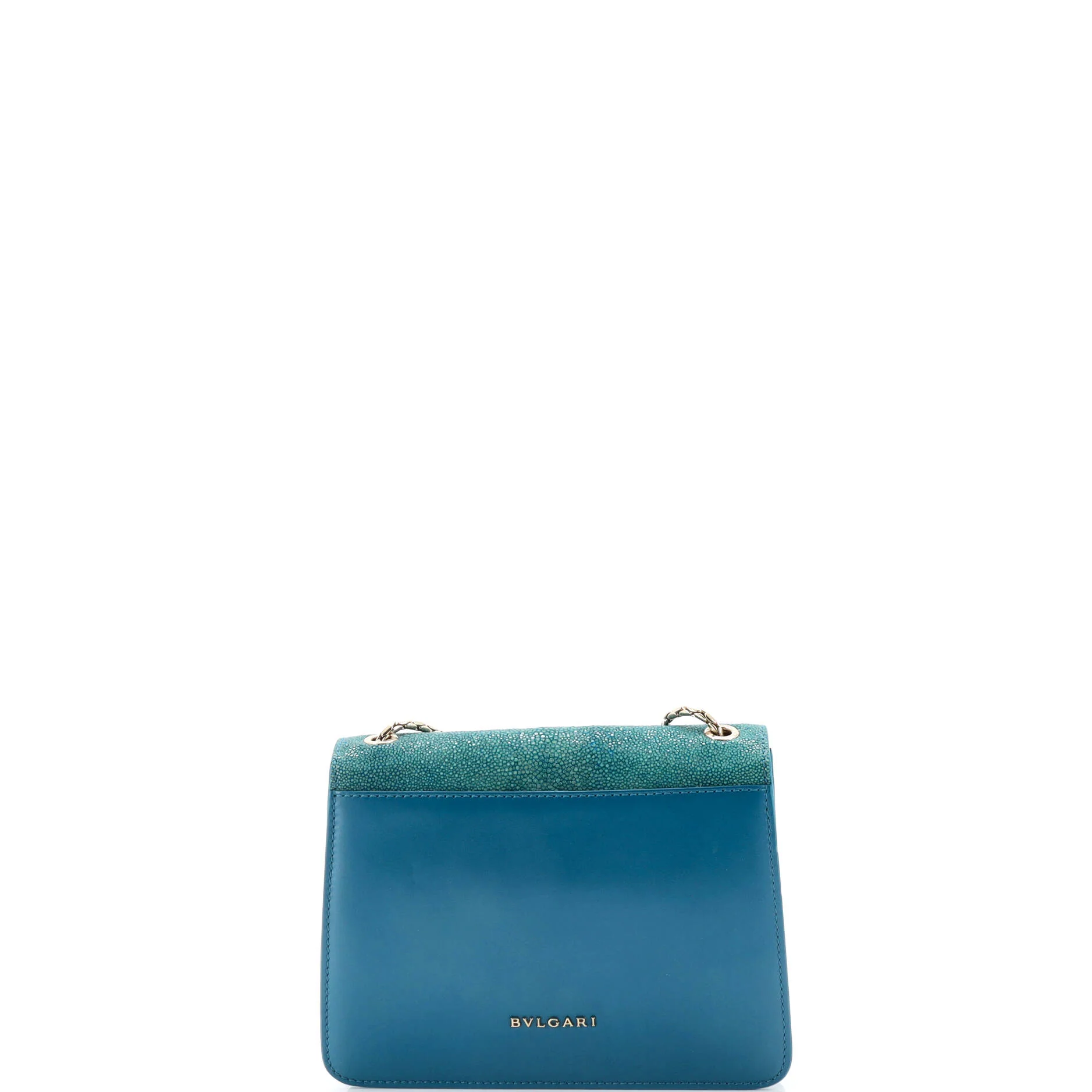 Serpenti Forever Square Shoulder Bag Leather and Stingray Small - Image 3