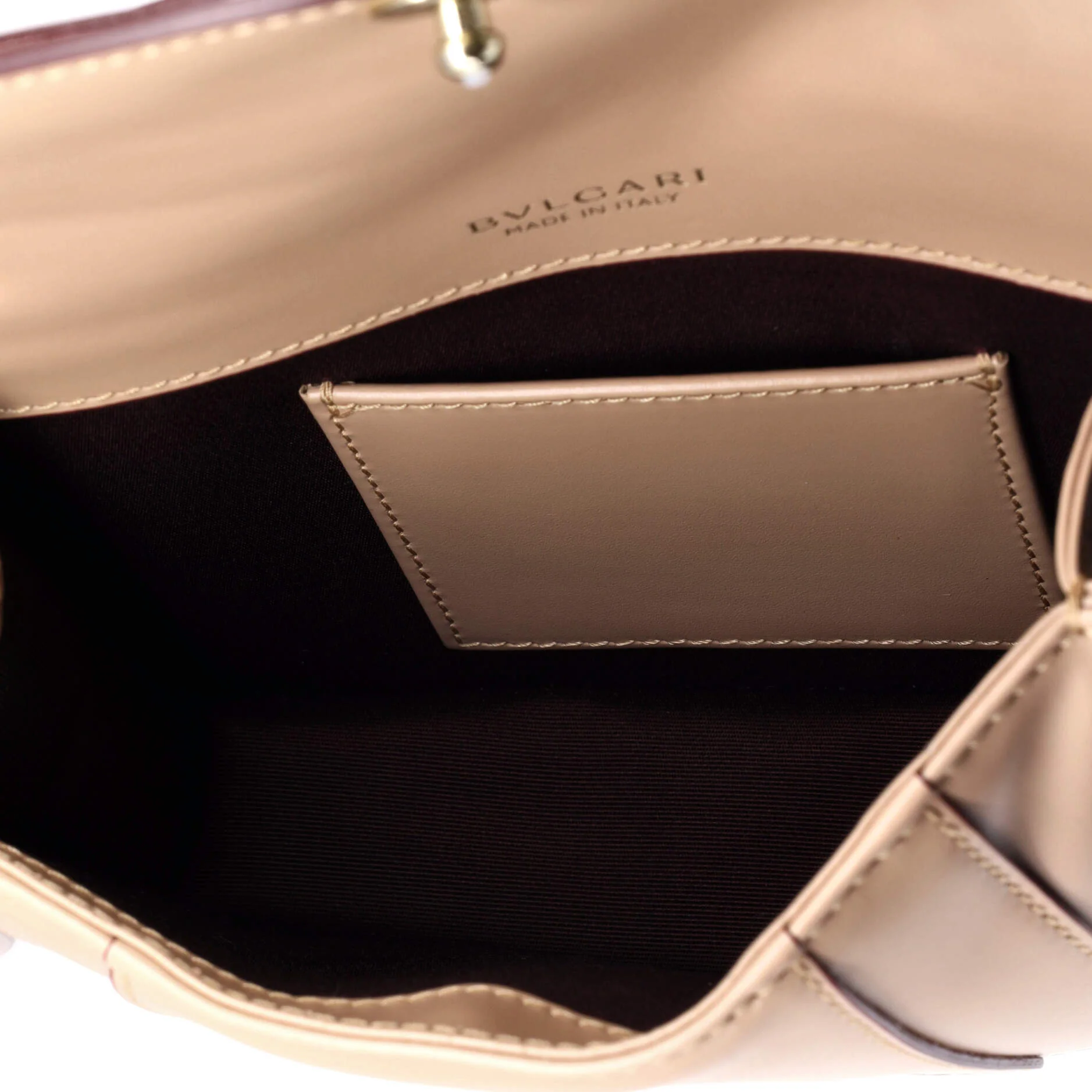 Serpenti Forever Square Shoulder Bag Leather Small - Image 6