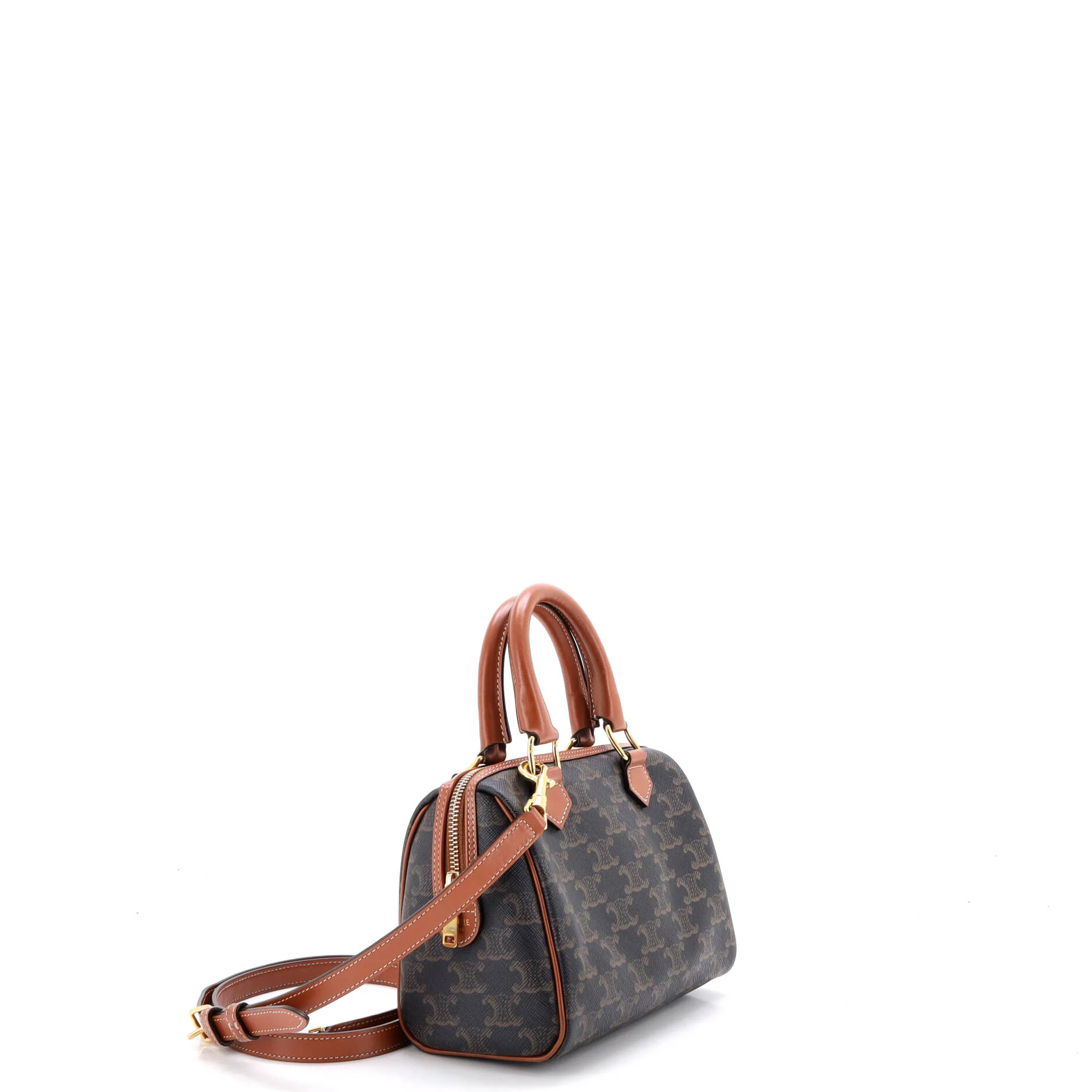 Boston Bag Triomphe Coated Canvas Small - Image 2