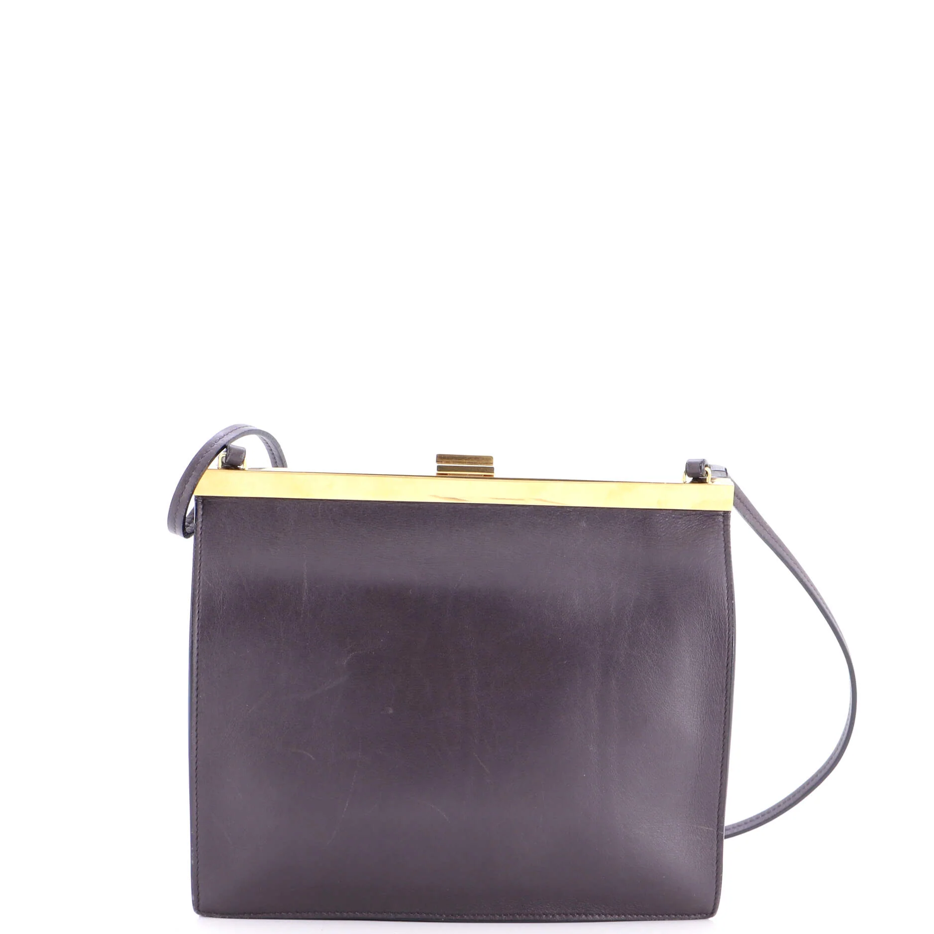 Clasp Crossbody Bag Leather Mini - Image 3