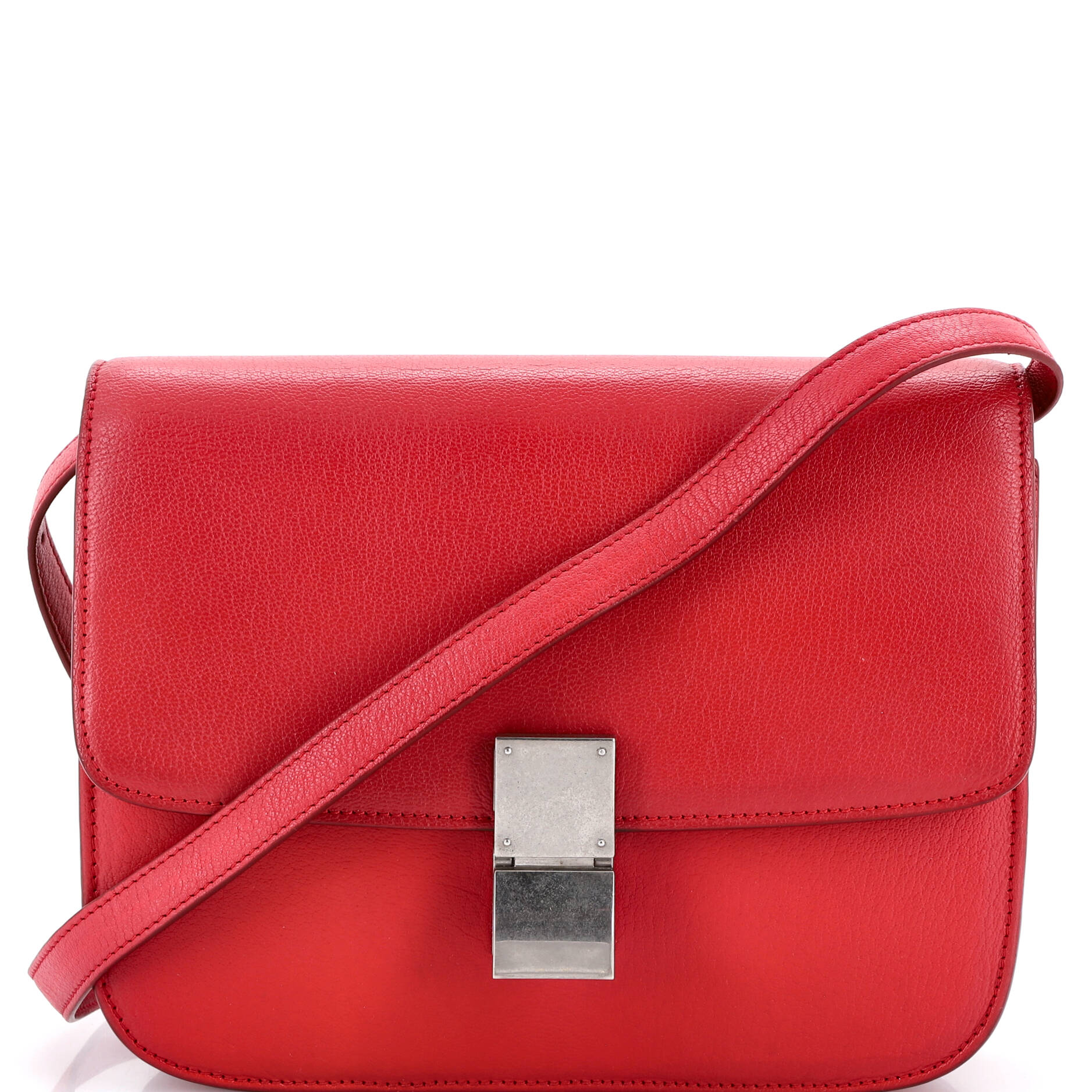 Classic Box Bag Grainy Leather Medium