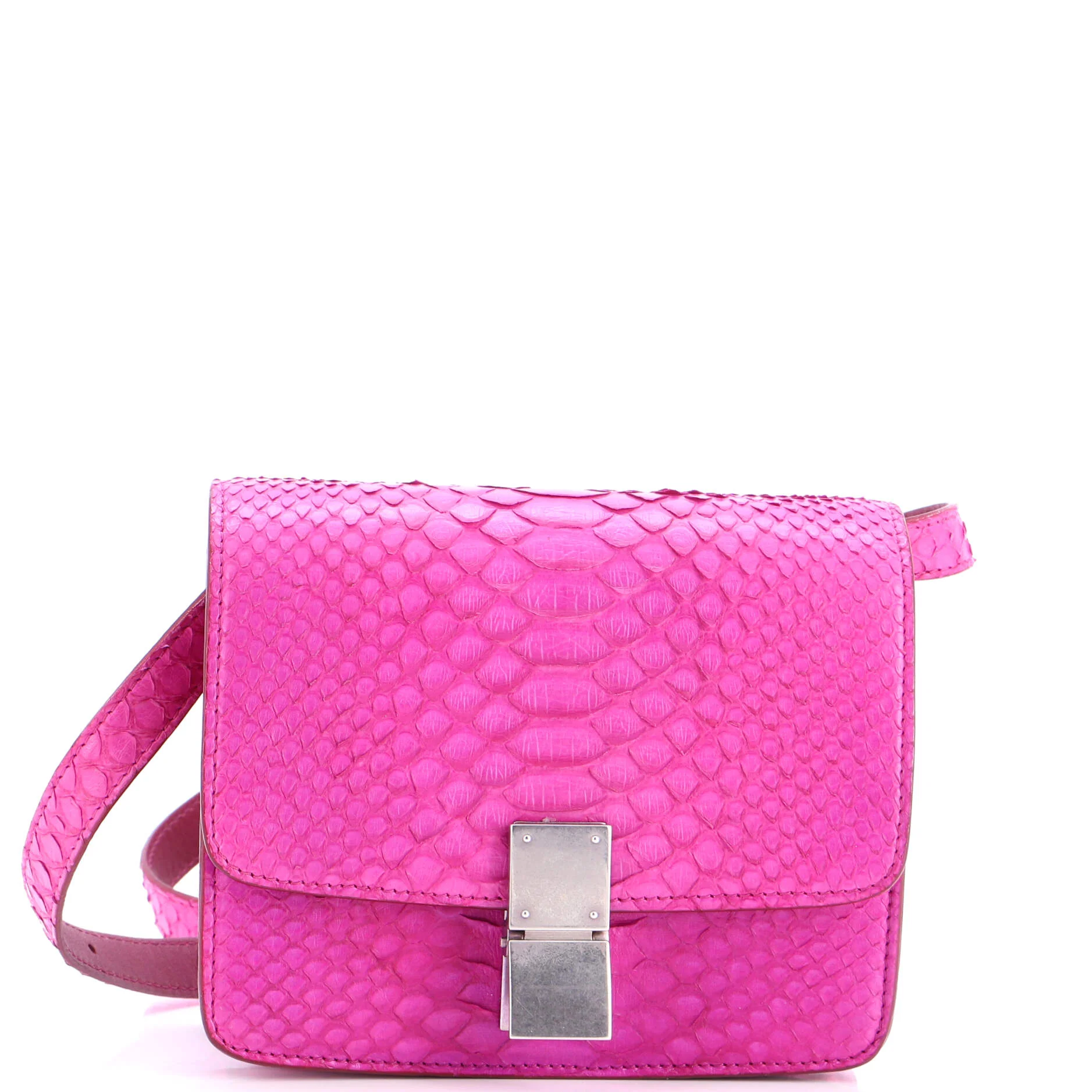 Classic Box Bag Python Small