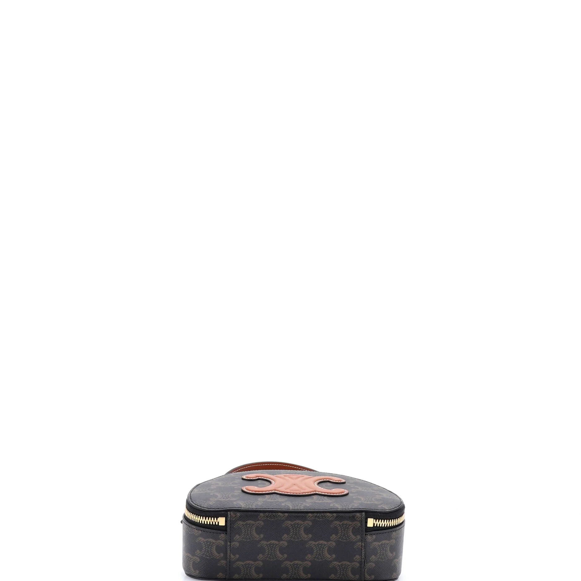 Half Moon Case Triomphe Coated Canvas with Leather - Image 4