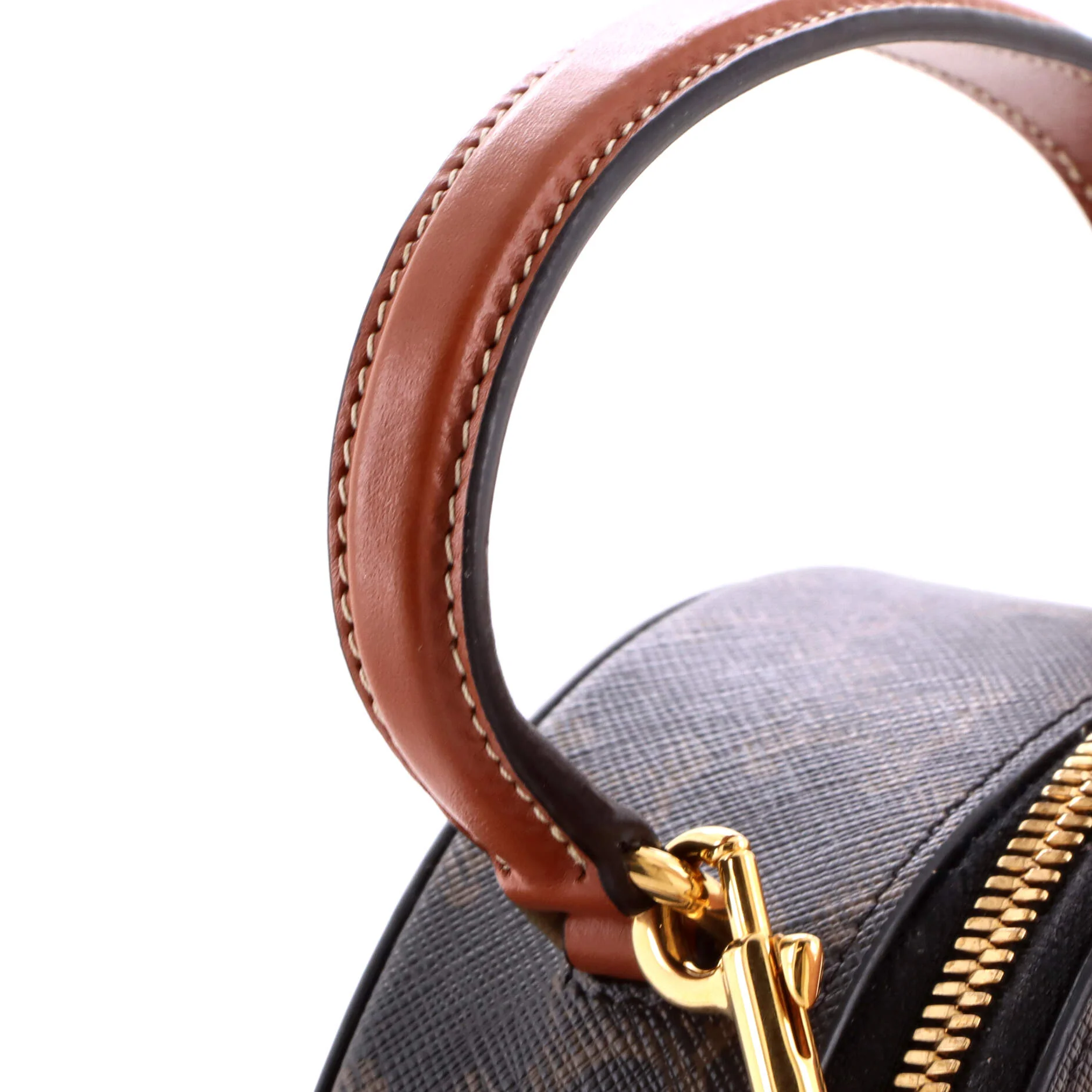 Half Moon Case Triomphe Coated Canvas with Leather - Image 6