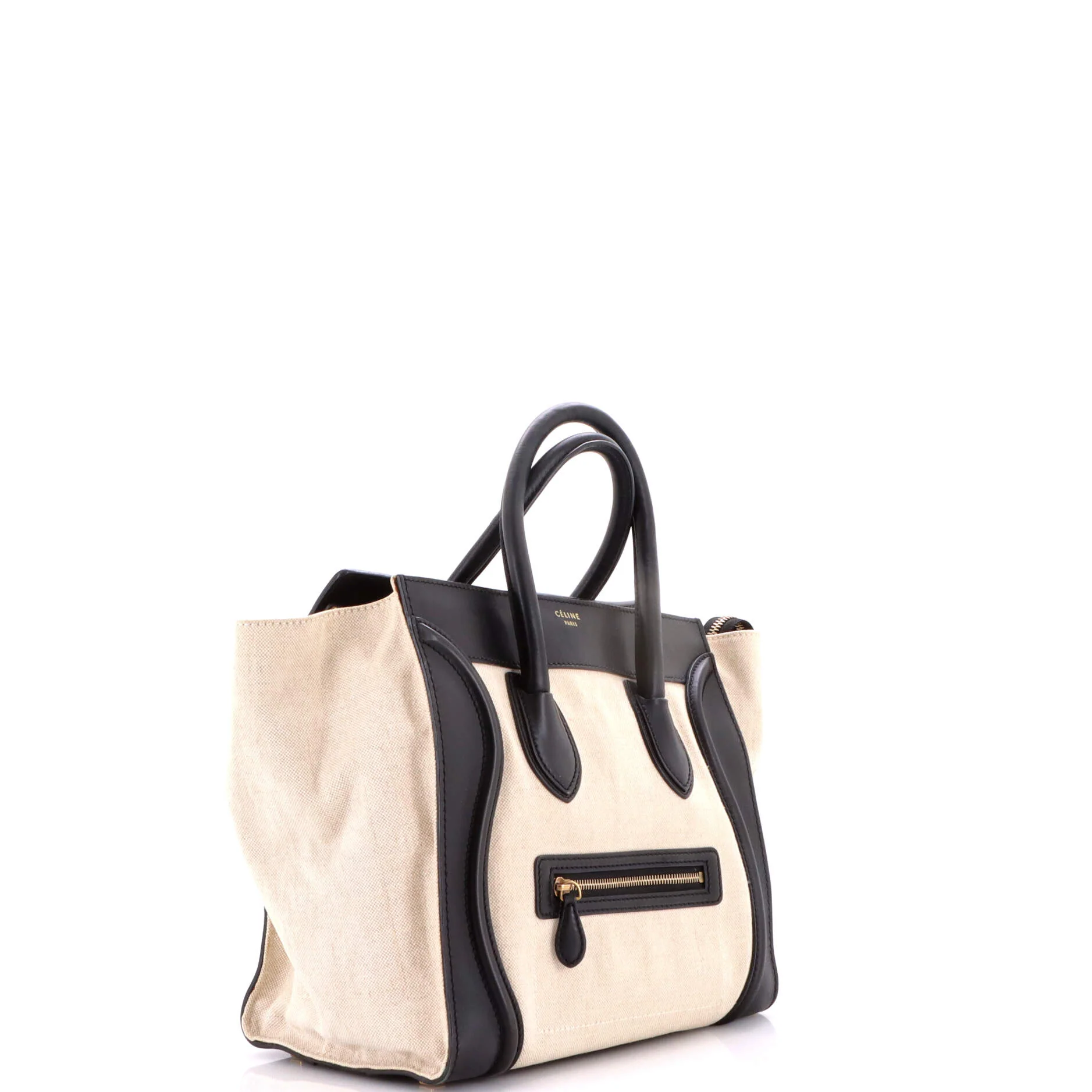 Luggage Bag Canvas and Leather Mini - Image 2