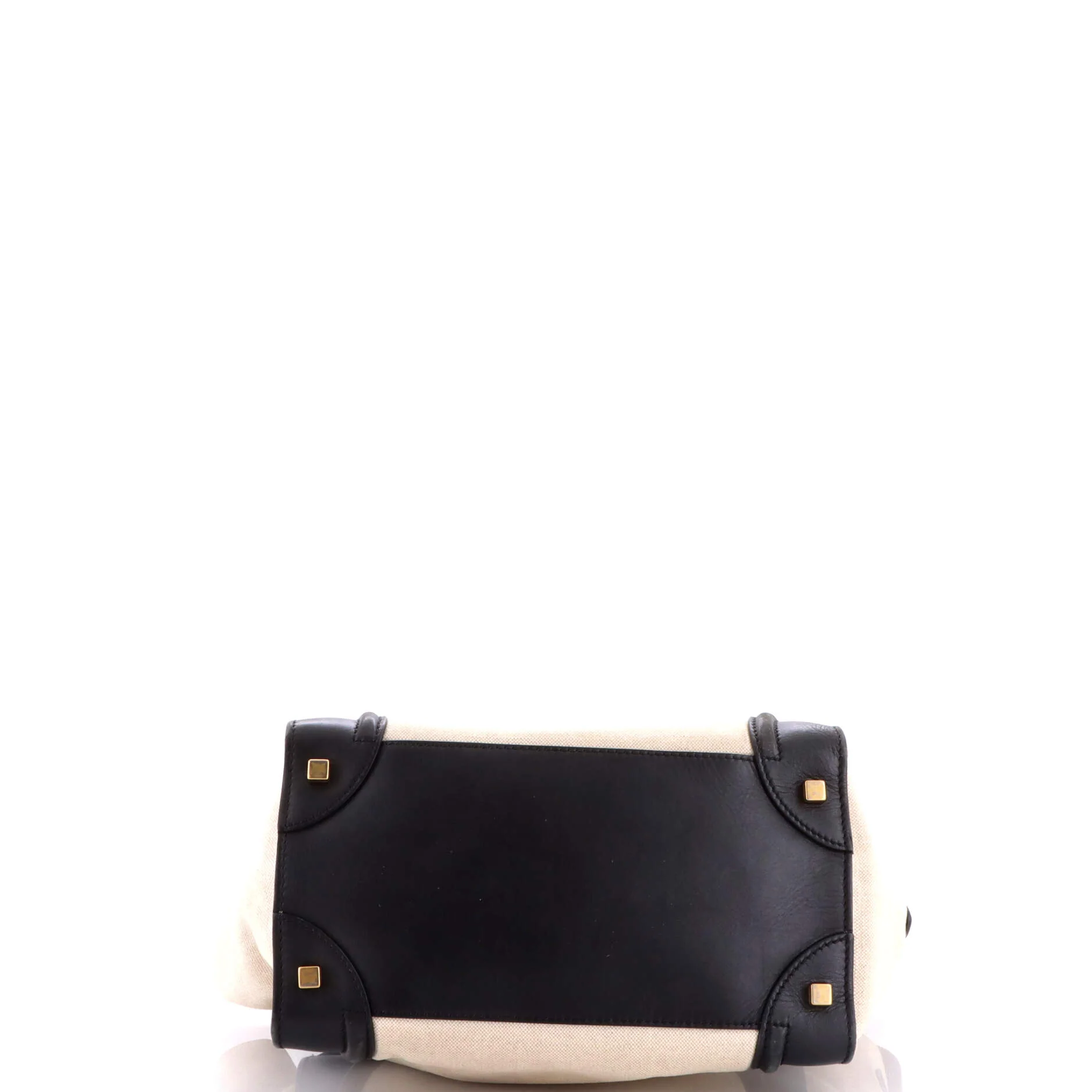 Luggage Bag Canvas and Leather Mini - Image 4