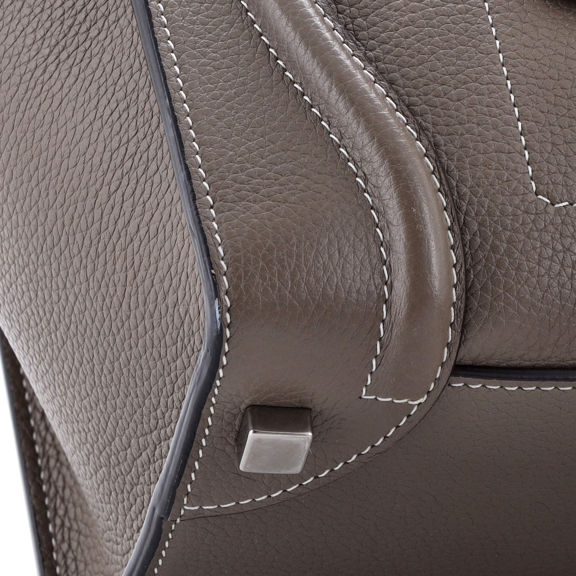 Luggage Bag Grainy Leather Micro - Image 6