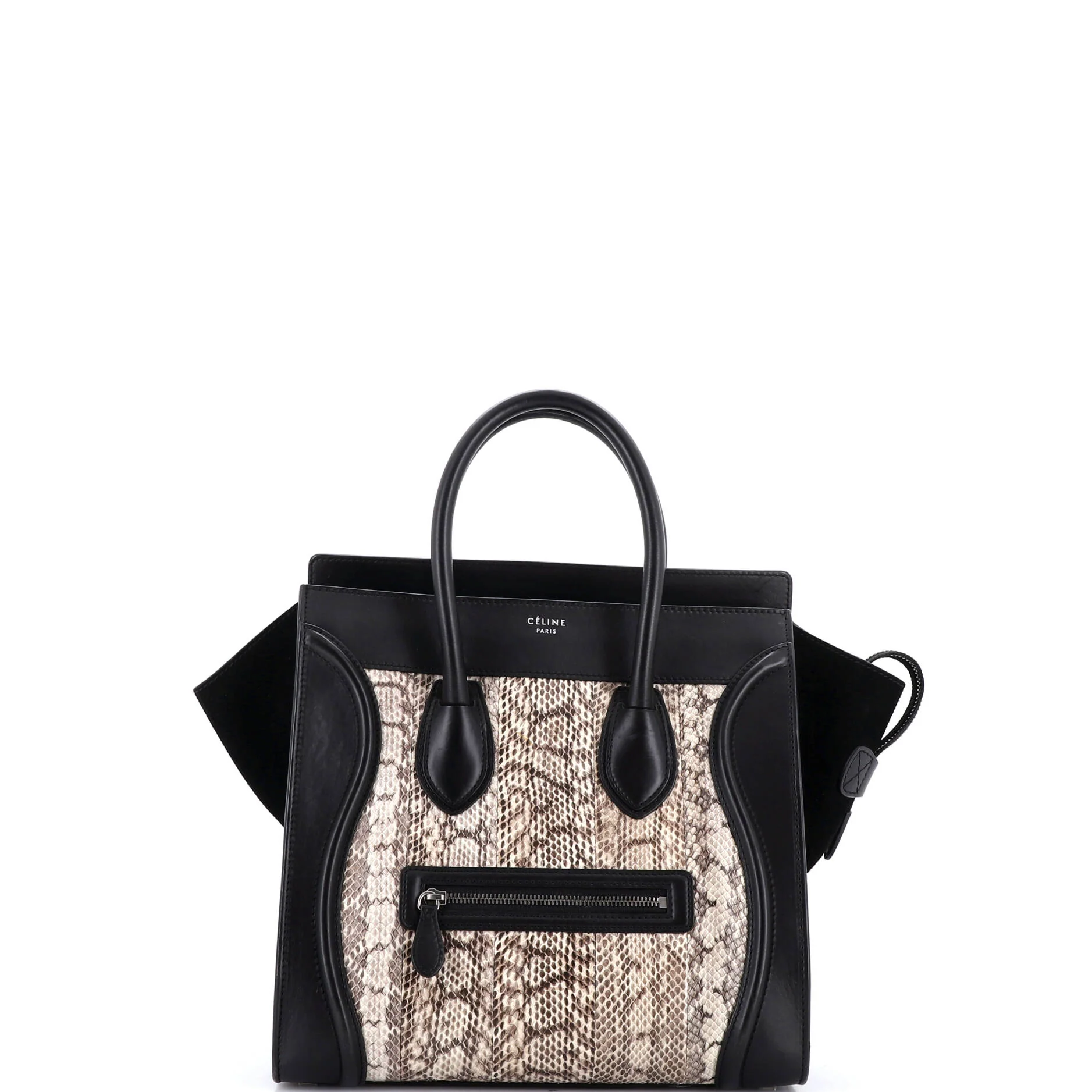 Luggage Bag Python and Leather Mini